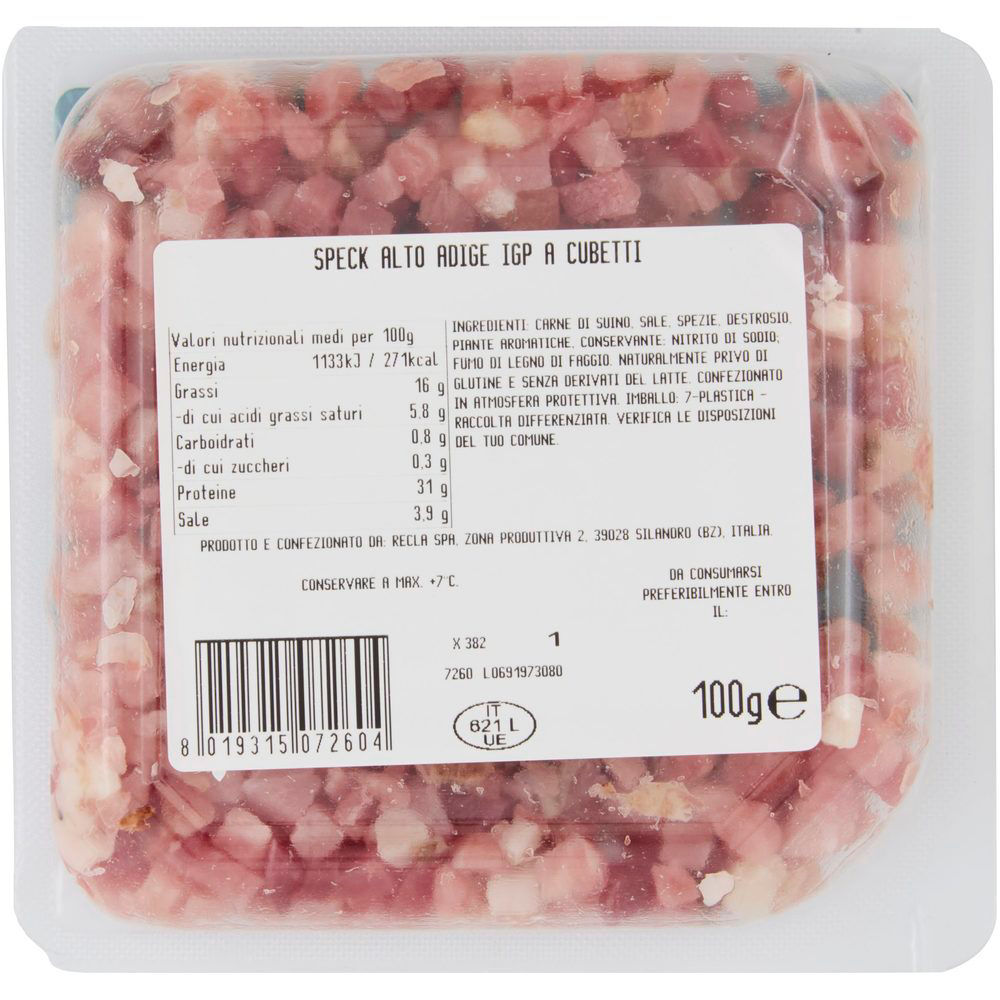 Speck Alto Adige IGP a cubetti 100 gr - Immagine 21