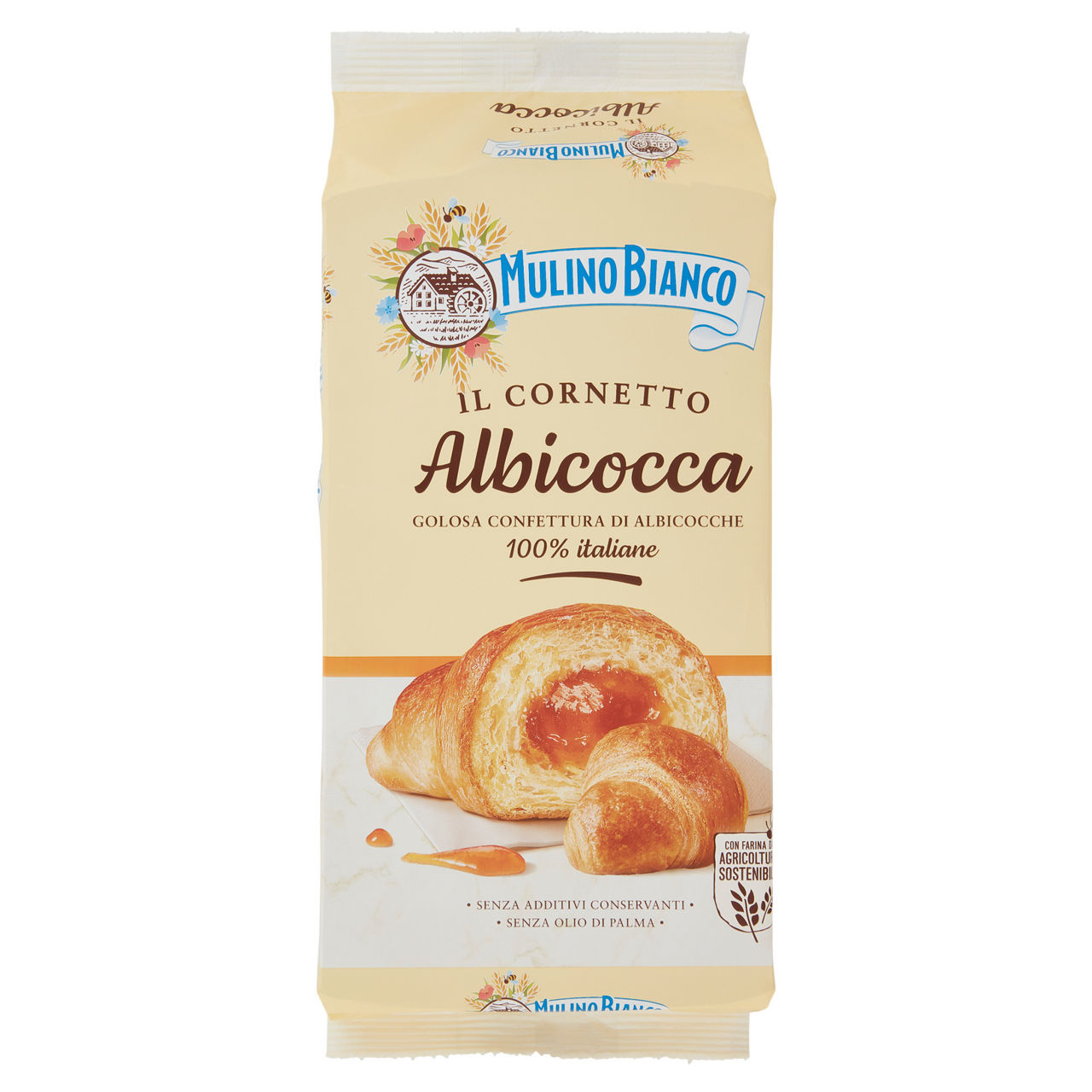 Cornetti albicocca 6 pz 300 gr
