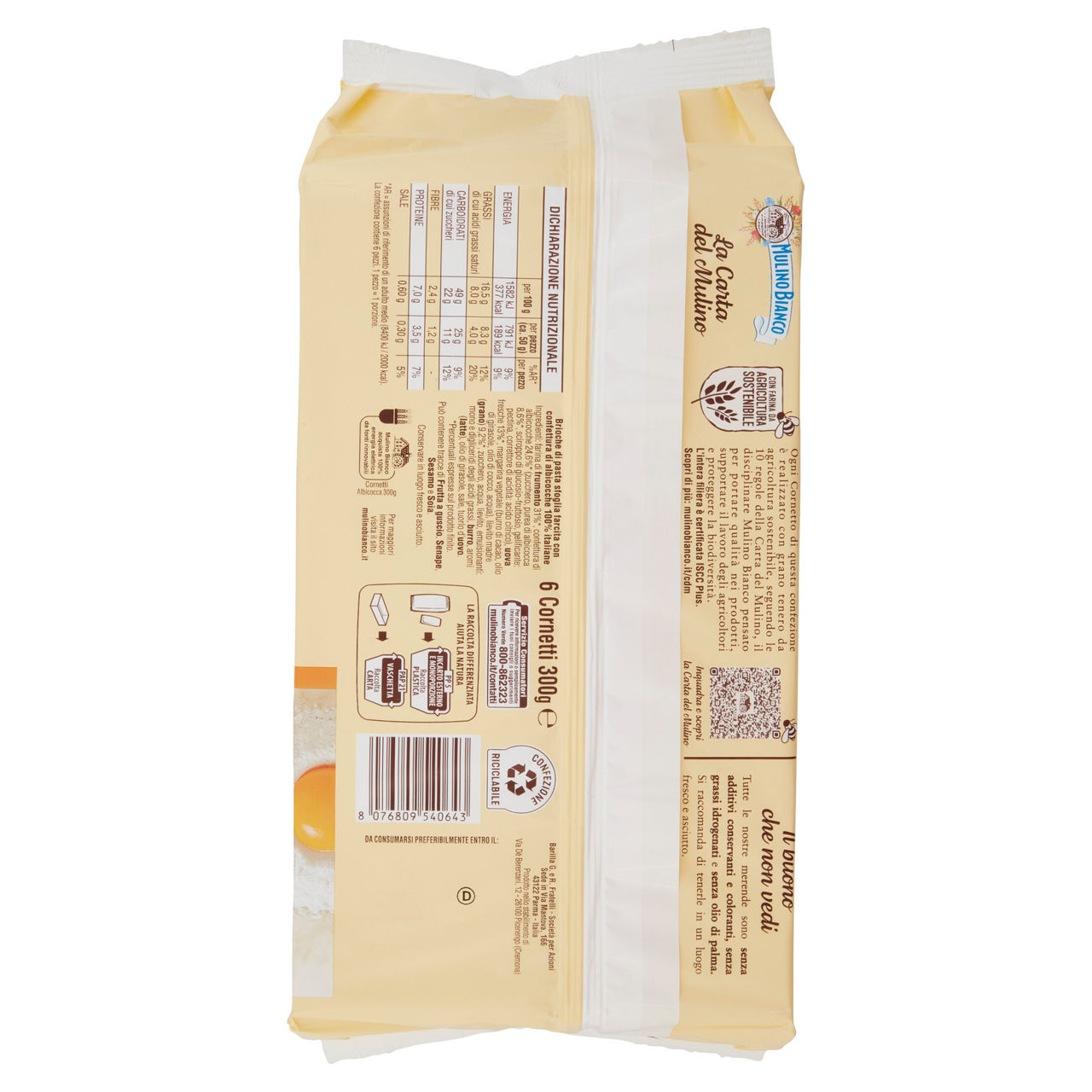 Cornetti albicocca 6 pz 300 gr - Immagine 31