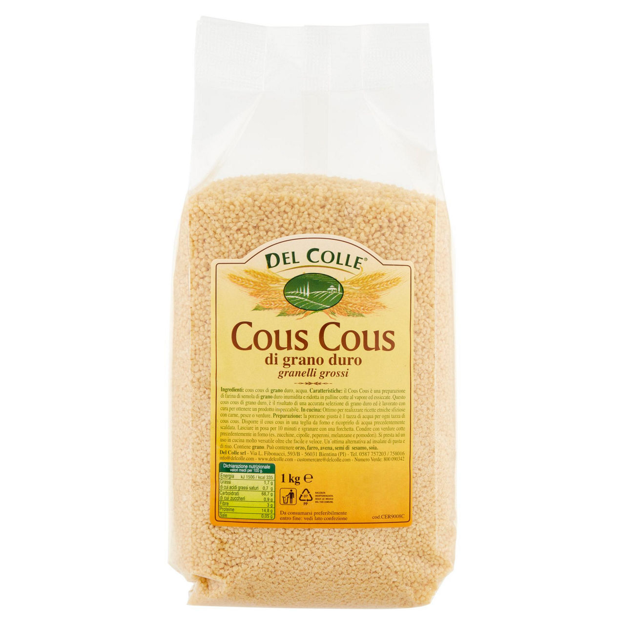 Cous cous granelli grossi 1 kg
