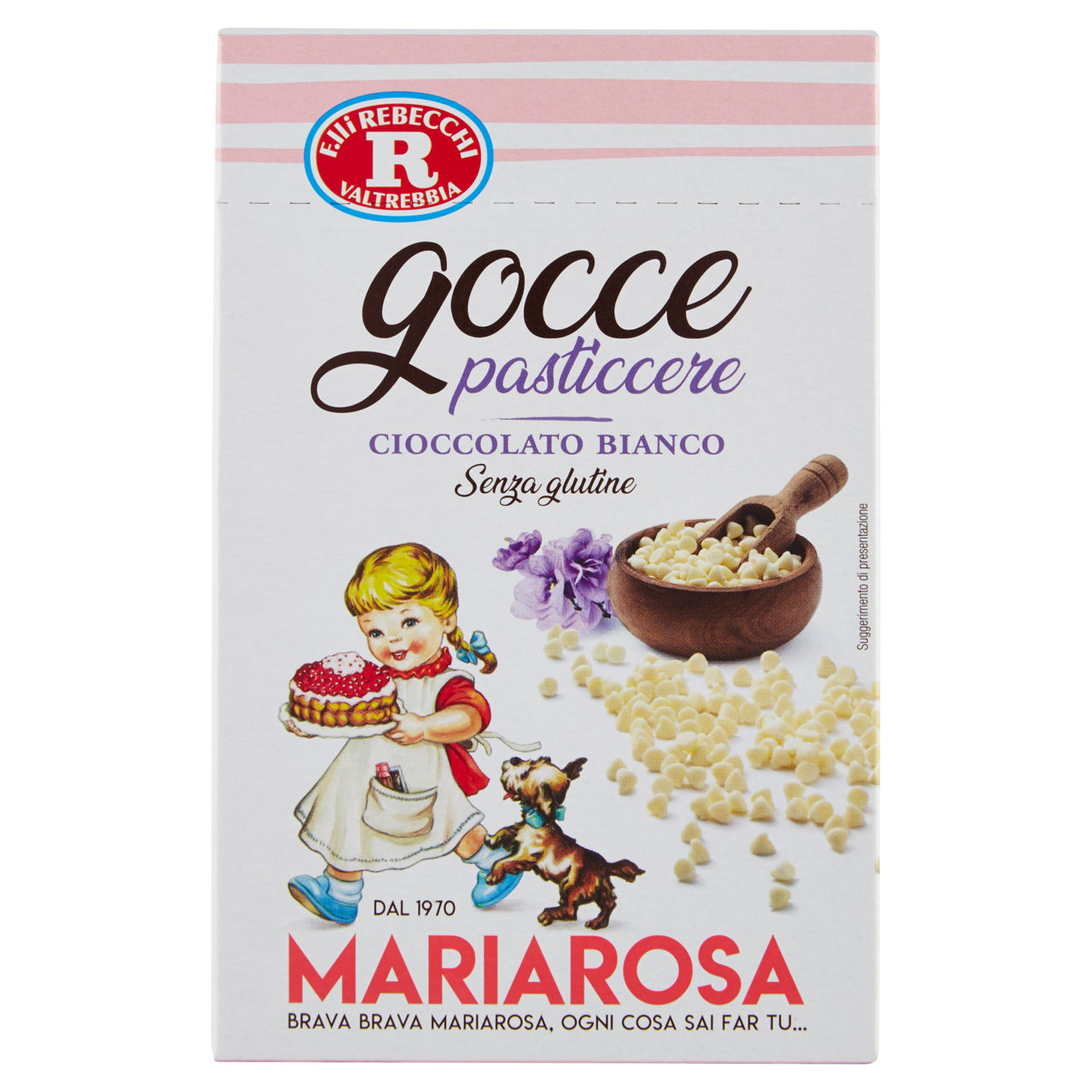 Gocce di cioccolato bianco 125 gr