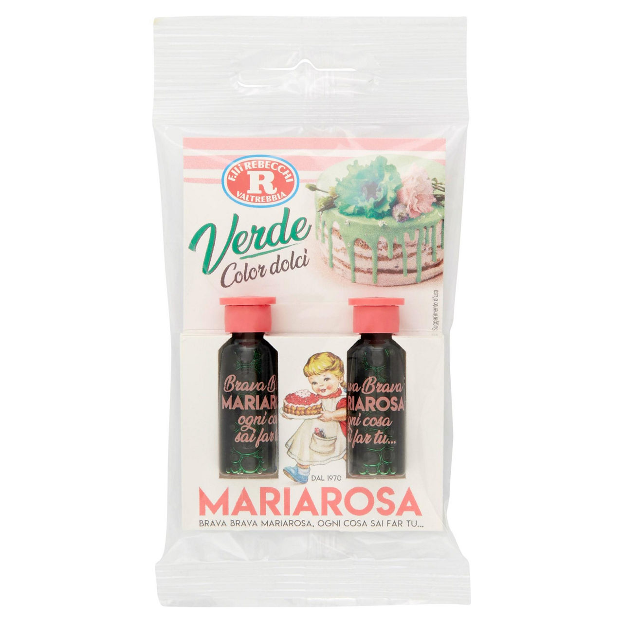 Colorante per dolci verde 2 pz 10 ml