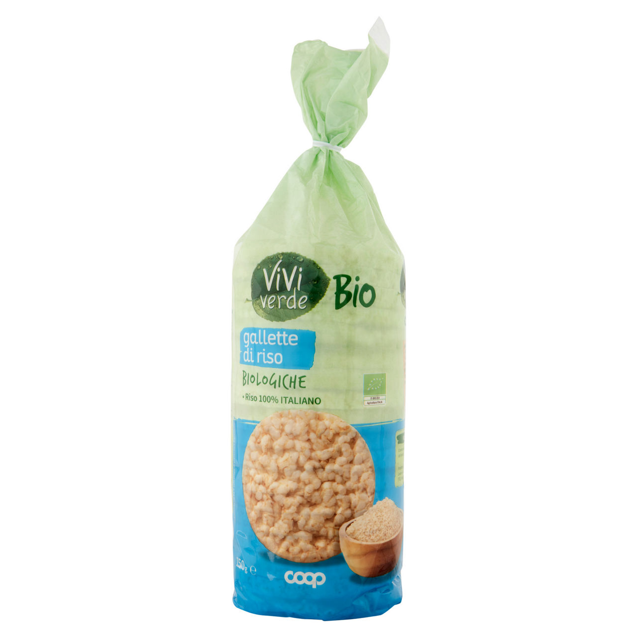 Gallette di riso integrale biologiche vivi verde 150 g - Immagine 01