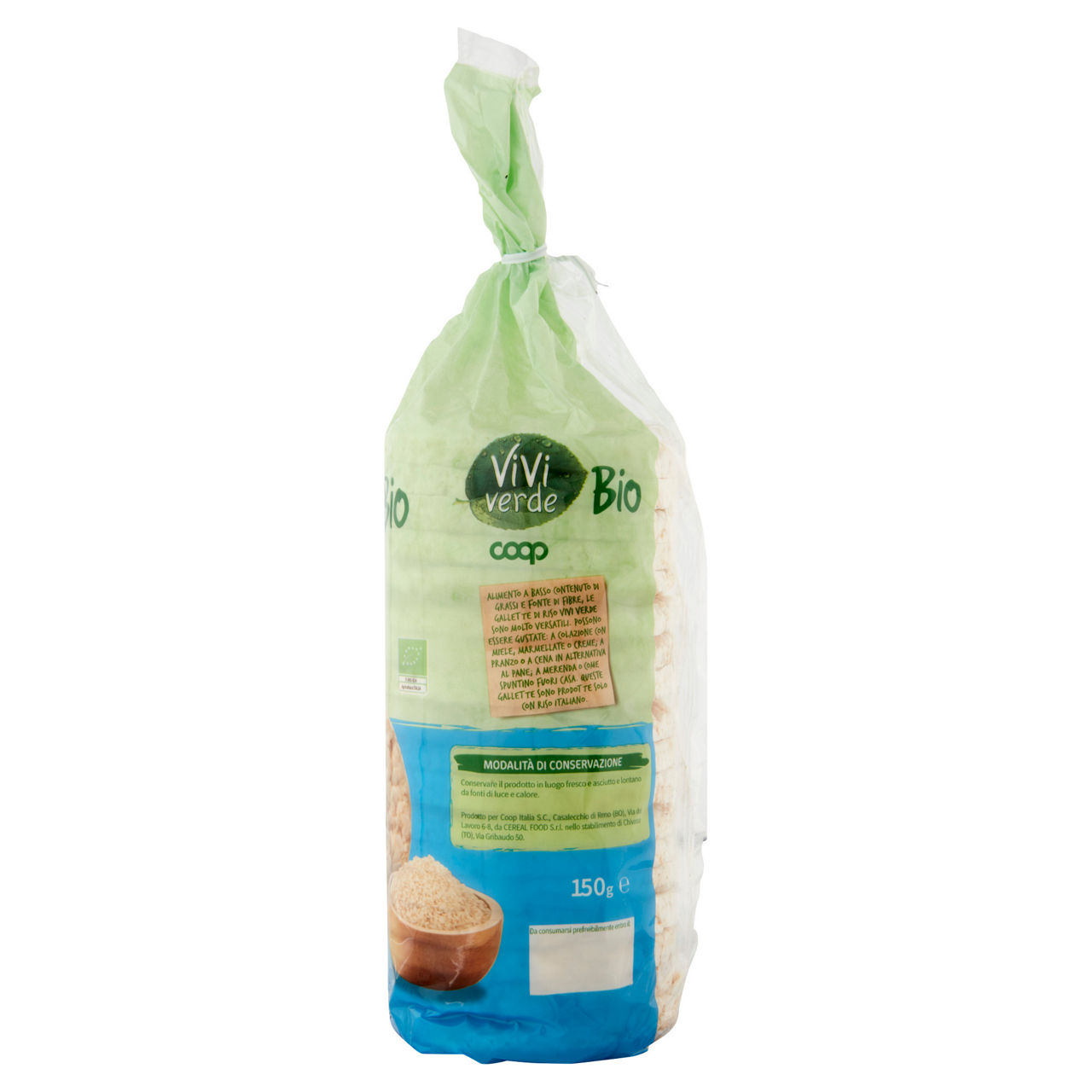 Gallette di riso integrale biologiche vivi verde 150 g - Immagine 31