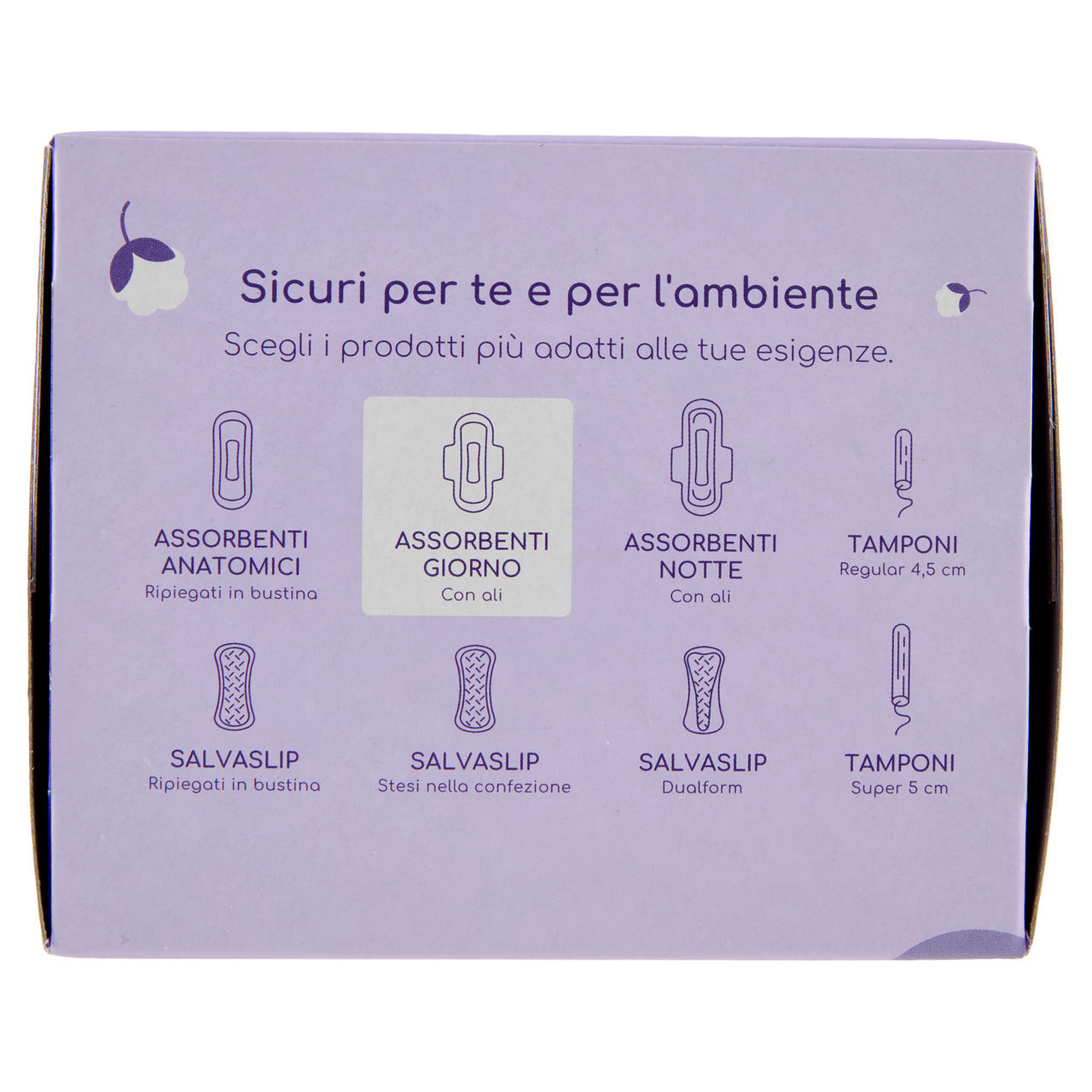 Assorbenti giorno in cotone bio con ali ripiegati compostabili 14 pz - Immagine 21