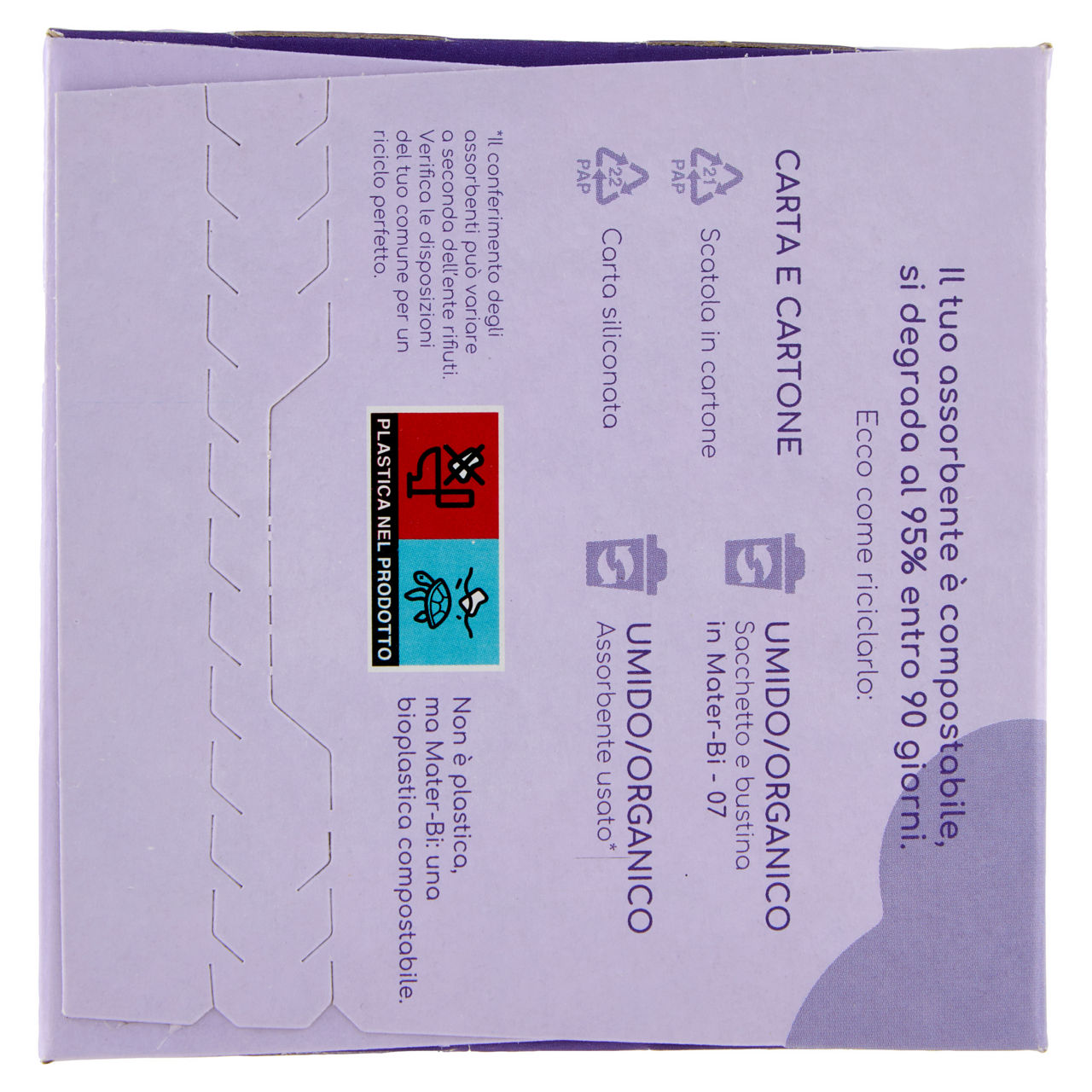Assorbenti giorno in cotone bio con ali ripiegati compostabili 14 pz - Immagine 51