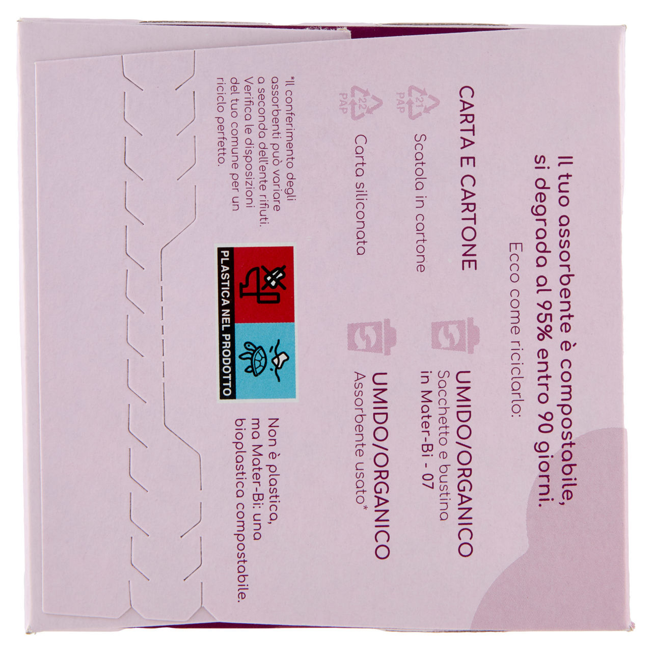 Assorbenti notte in cotone bio con ali ripiegati compostabili 10 pz - Immagine 41