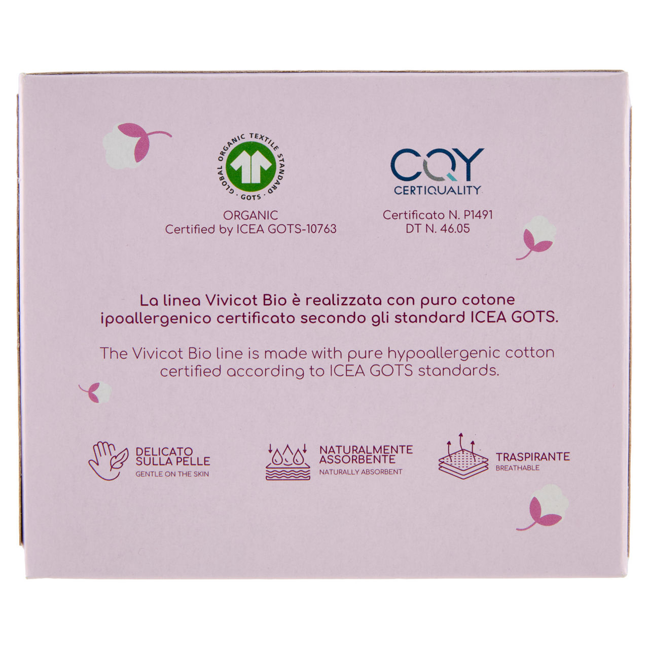 Assorbenti notte in cotone bio con ali ripiegati compostabili 10 pz - Immagine 51
