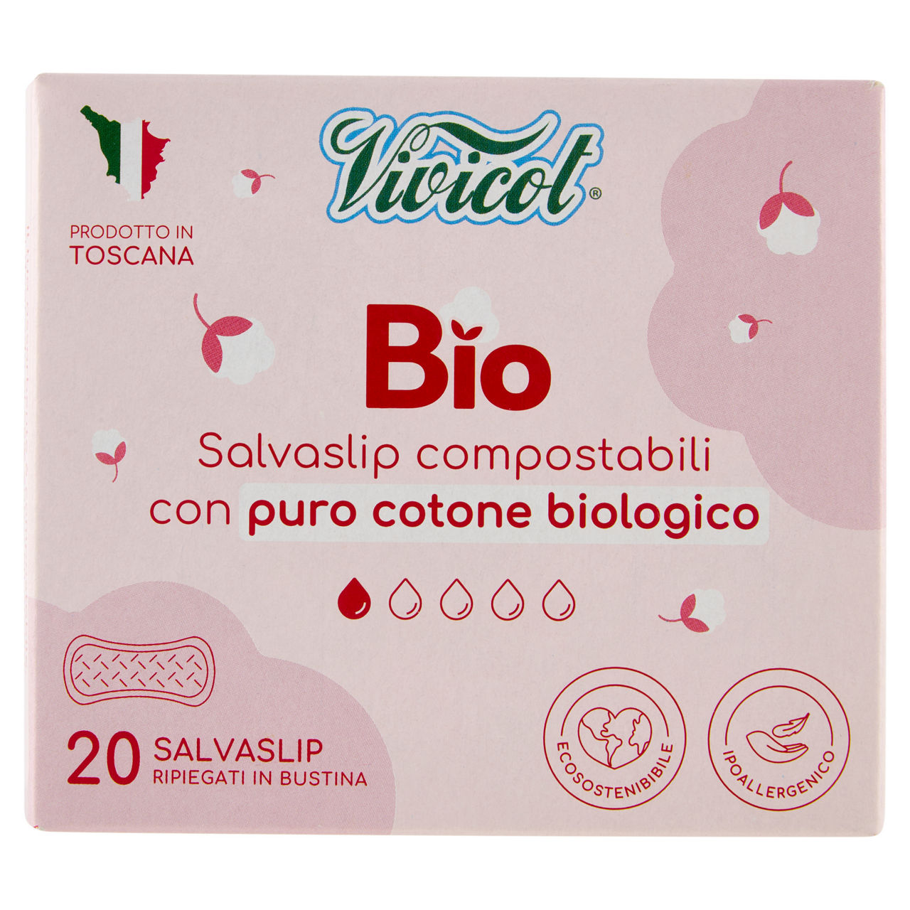 Proteggislip in cotone bio ripiegati compostabili 20 pz - Immagine 01
