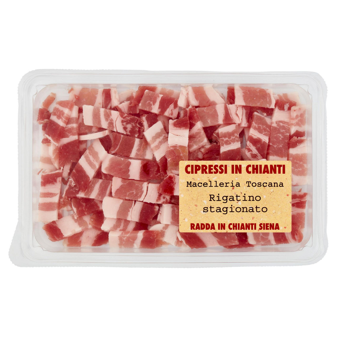 Rigatino stagionato taglio al coltello 120 gr