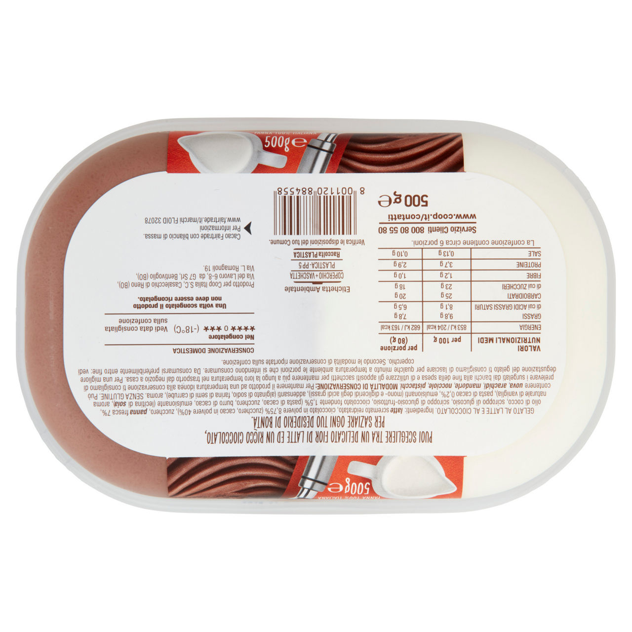 Gelato al cioccolato e fiordilatte 500 gr - Immagine 21