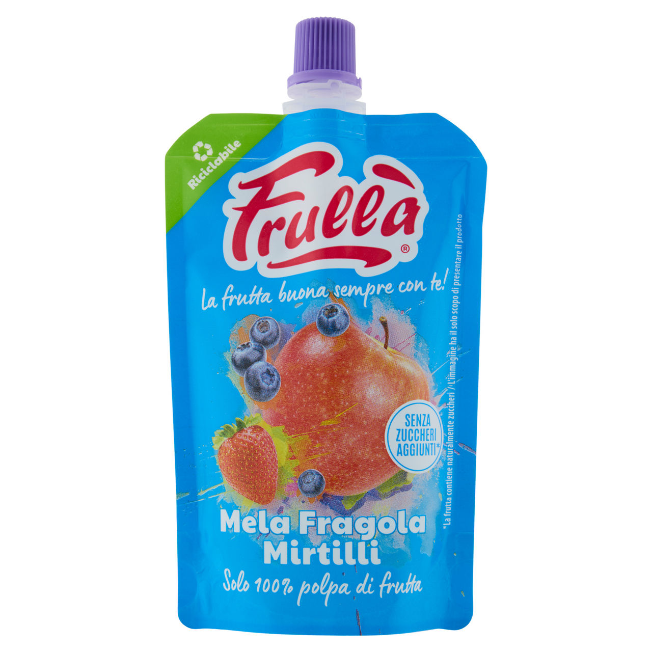 Polpa di frutta mela fragola e mirtilli 100 gr - Immagine 11