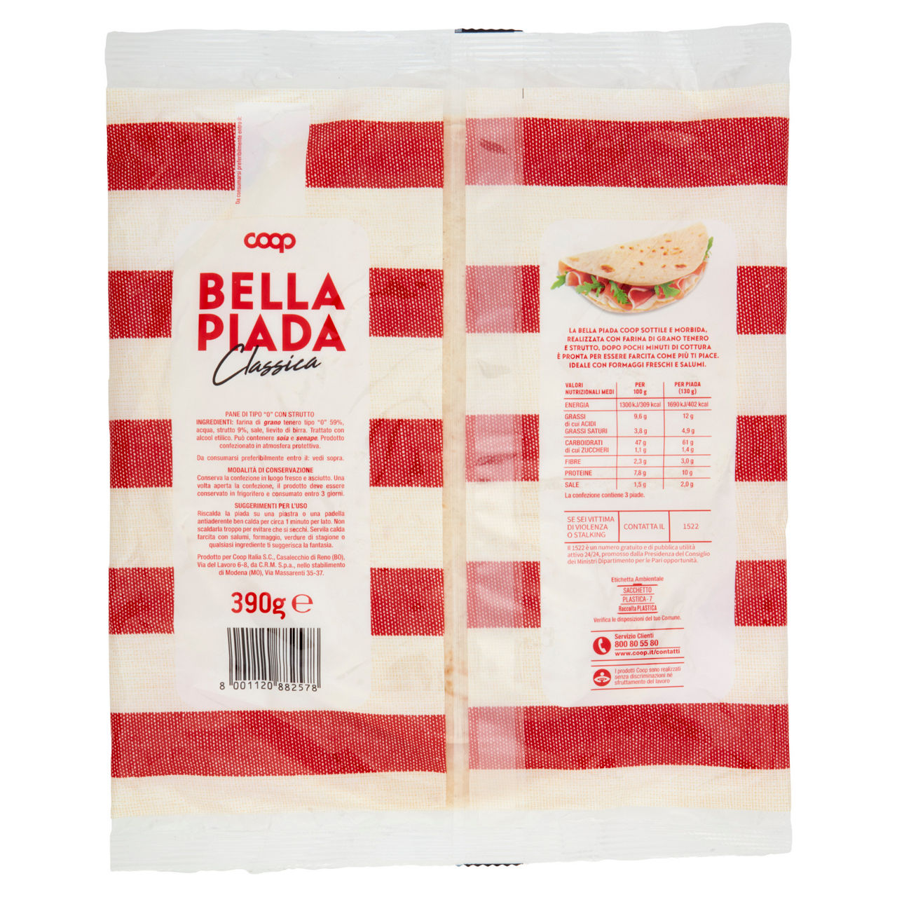 Piadina sfogliata coop pz 3 gr 390 - Immagine 11