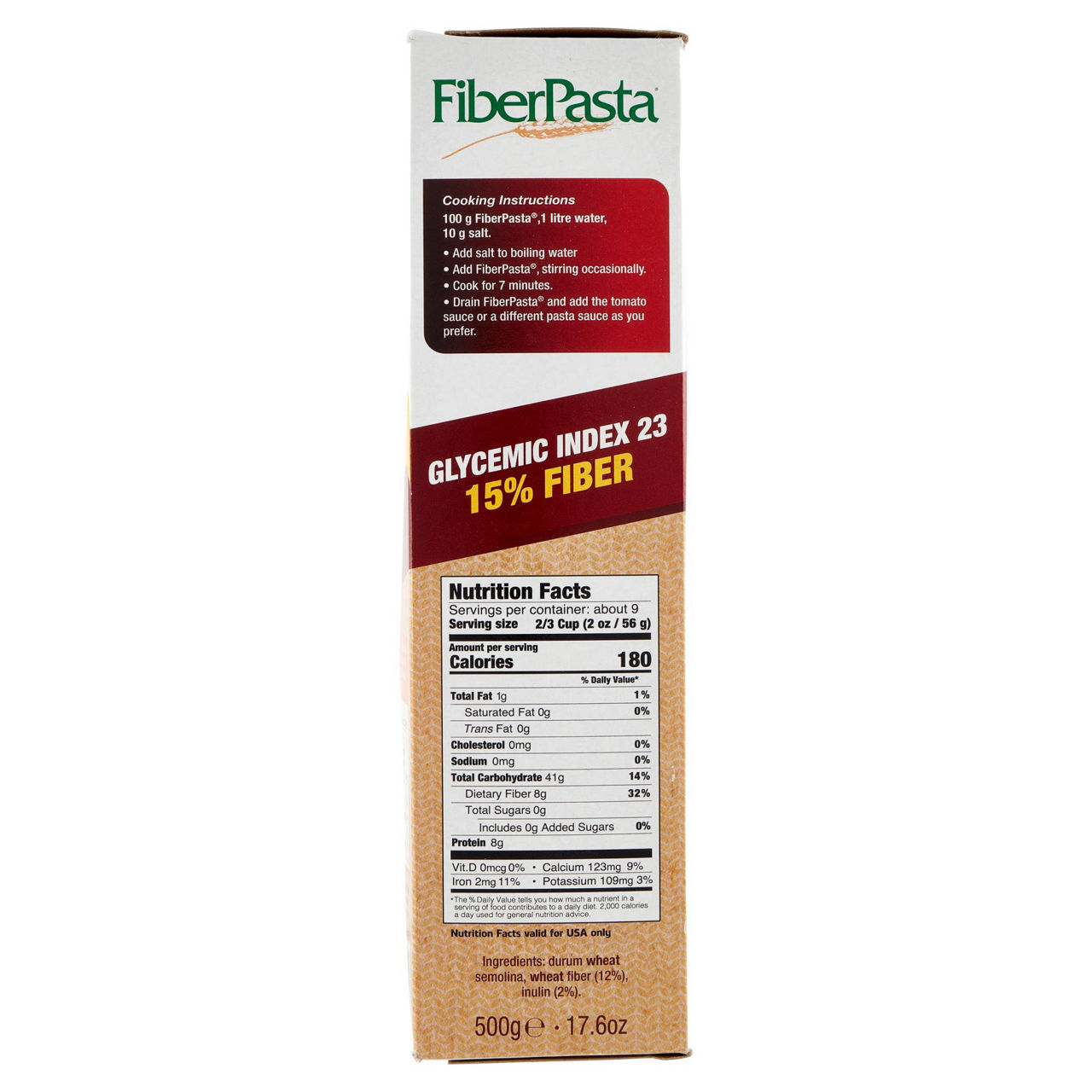 Penne a basso indice glicemico pasta di semola di grano duro con fibre 500 gr - Immagine 51