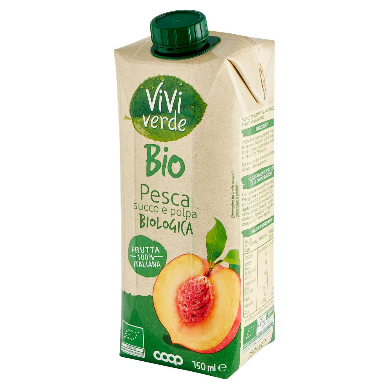 Succo pesca biologica vivi verde 750 ml - Immagine 31