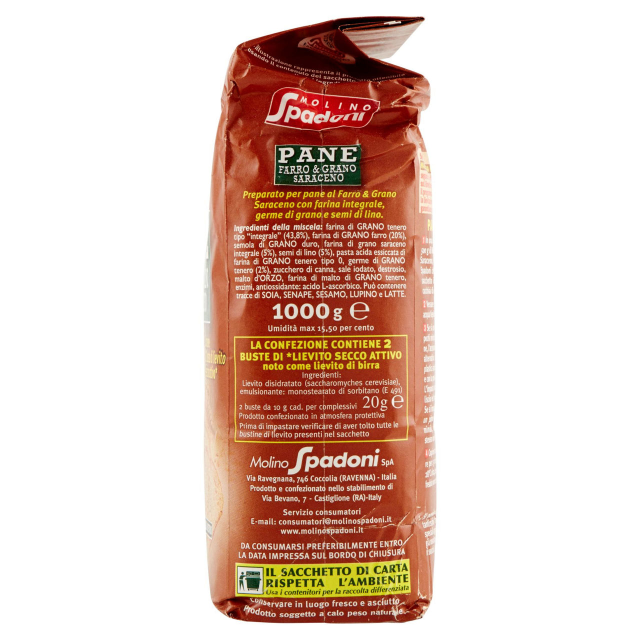 Preparato per pane farro e grano saraceno 1 kg - Immagine 11