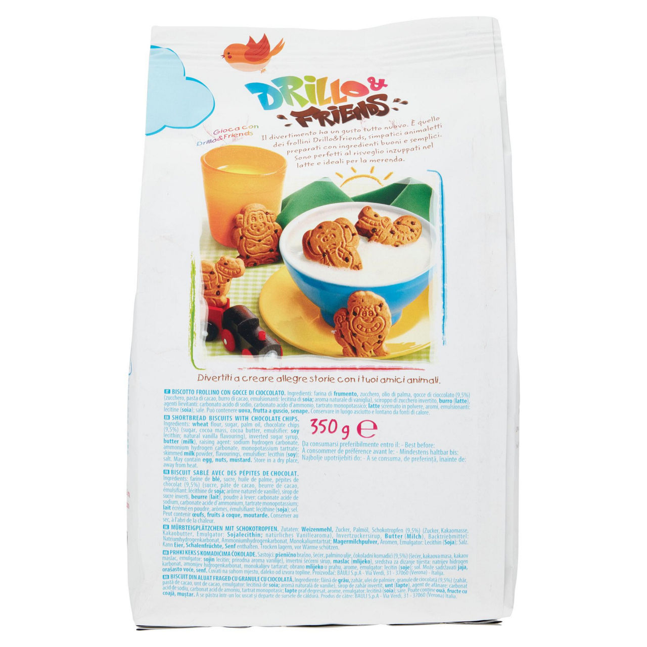 Biscotti Drillo & Friends con gocce di cioccolato 350 gr - Immagine 21
