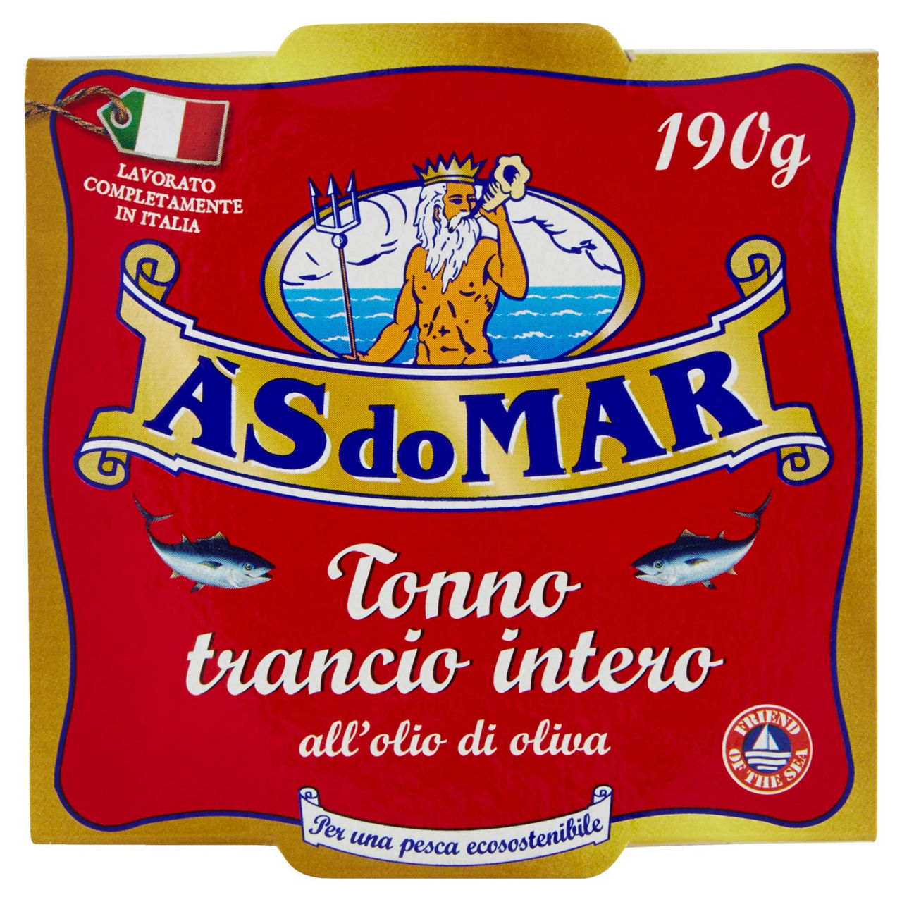 Tonno trancio intero all'olio d'oliva 190 gr