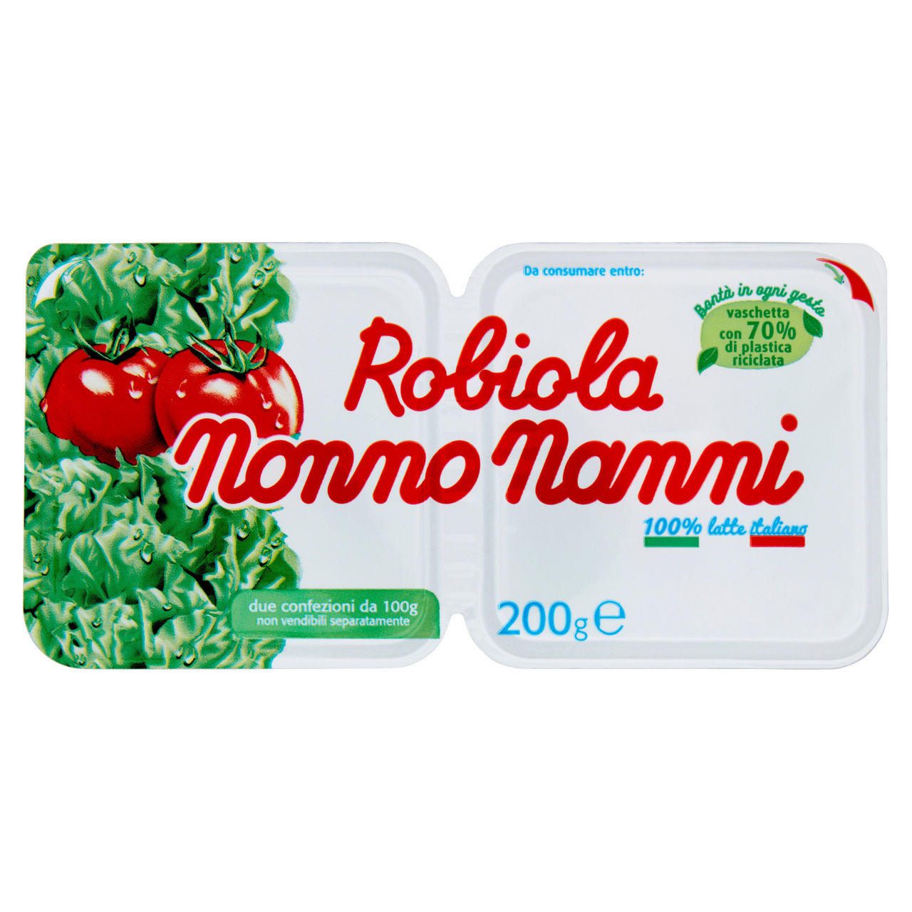 Formaggio robiola 2 pz da 100 gr
