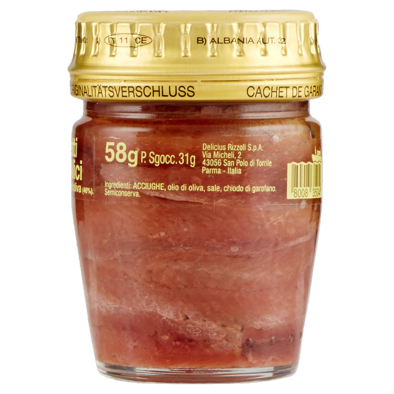 Filetti di alici distese in olio di oliva 58 gr - Immagine 21