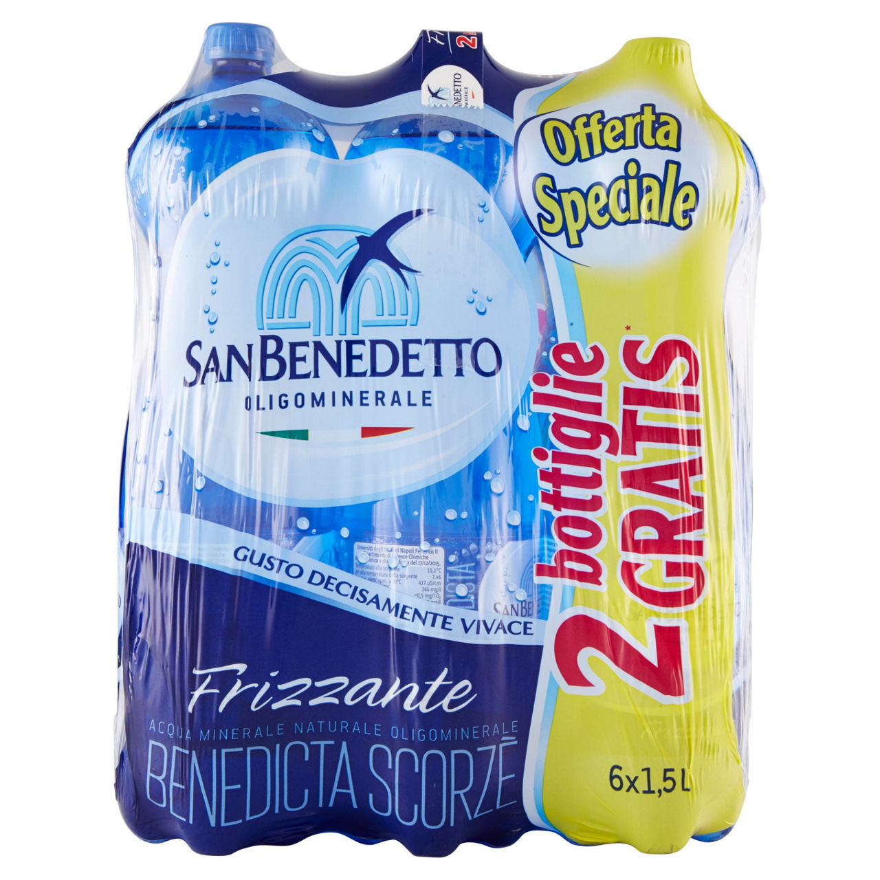 Acqua minerale frizzante 1,5 lt x 4 + 2 pz omaggio - Immagine 51