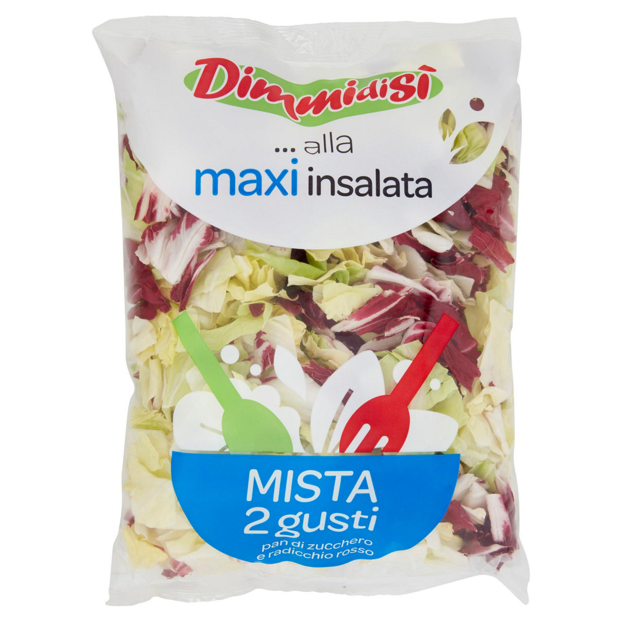 Insalata pan di zucchero e radicchio rosso 500 gr - Immagine 01