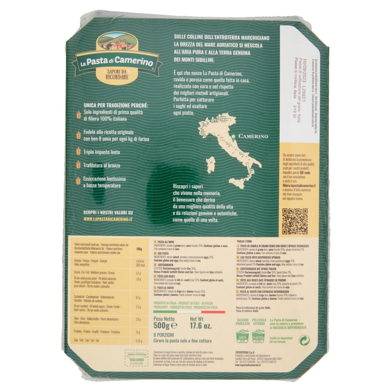 Paglia e fieno pasta all'uovo 500 gr - Immagine 21