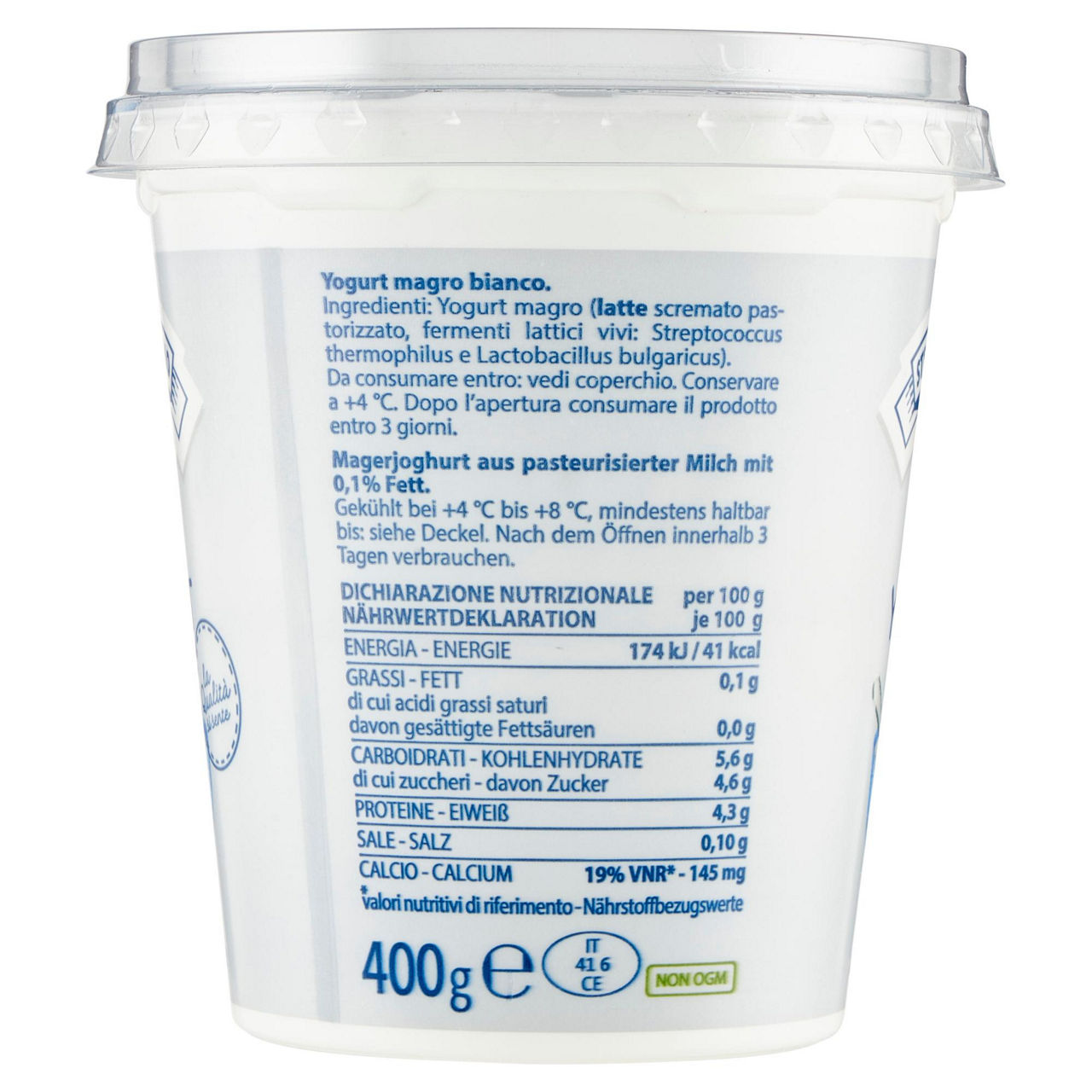 Yogurt bianco magro 400 gr - Immagine 41