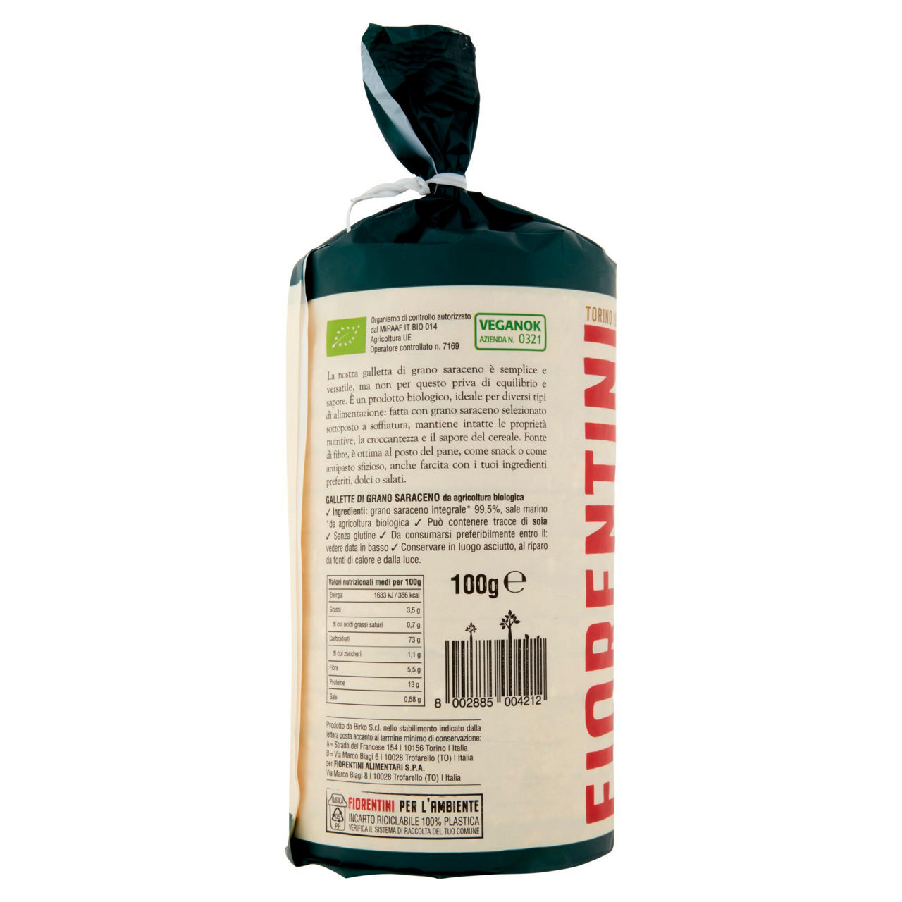 Gallette di grano saraceno senza glutine bio 100 gr - Immagine 41