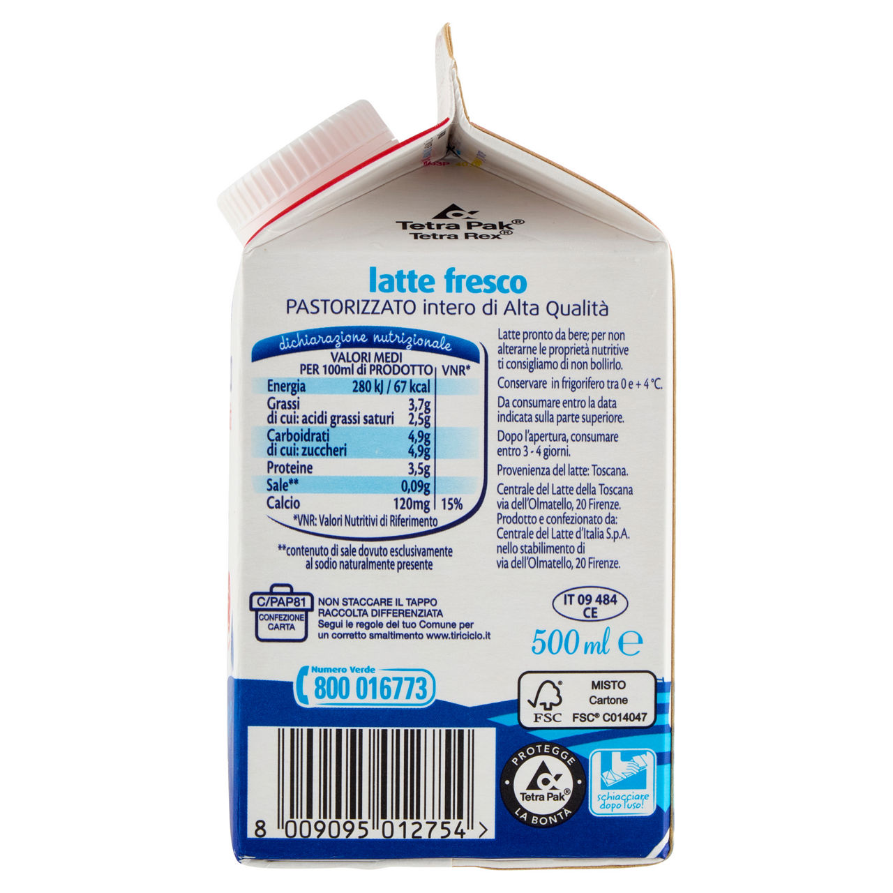 Latte fresco di alta qualità intero 500 ml - Immagine 21