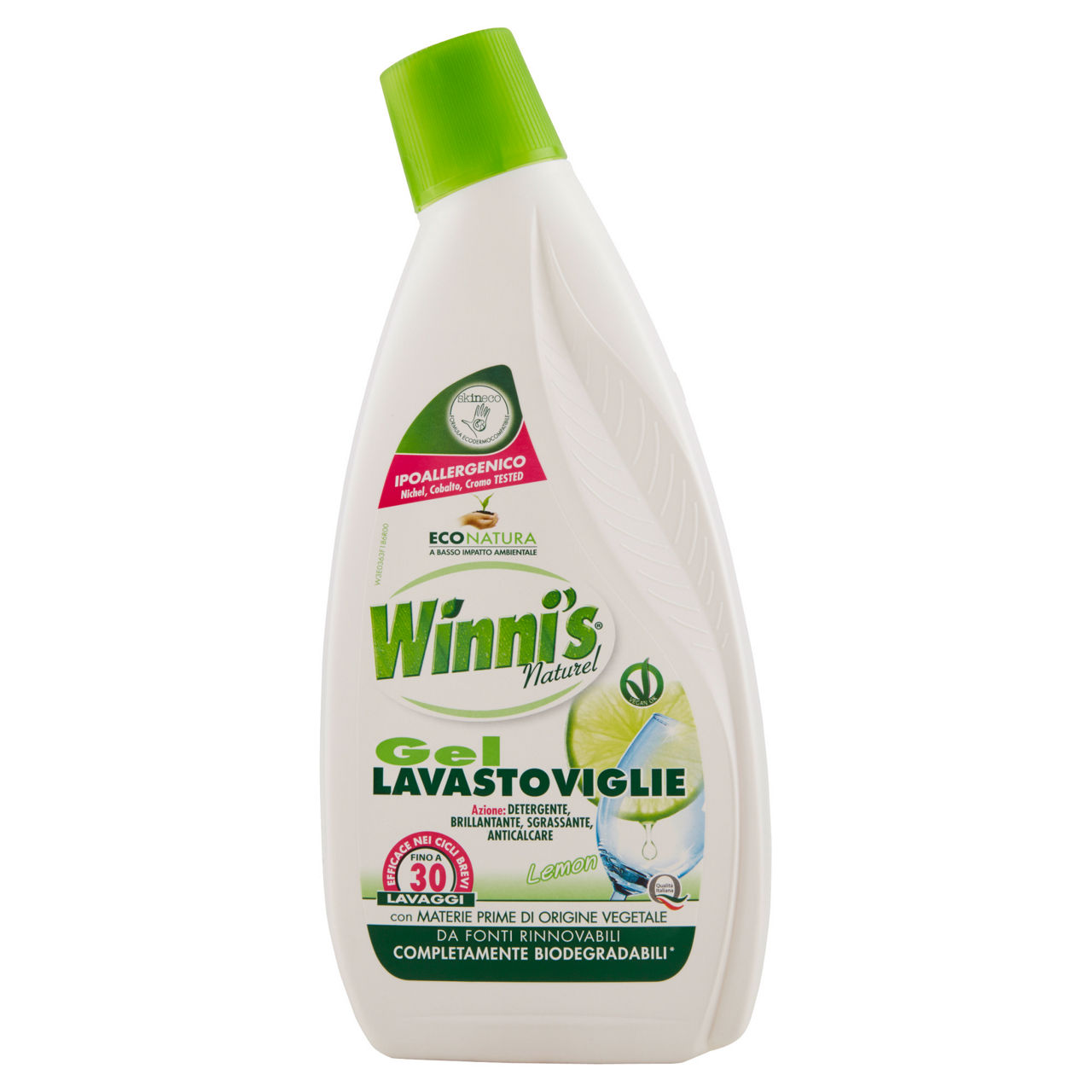 Detersivo lavastoviglie gel winni"s naturel flacone 30 lv ml.750 - Immagine 01