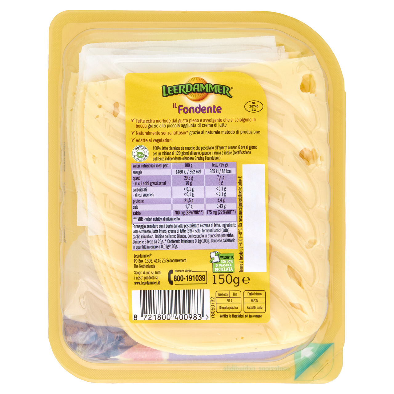 Leerdammer il Fondente a fette 150 gr - Immagine 11