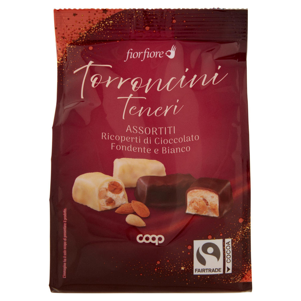 Torroncini teneri assortiti ricoperti 130 gr