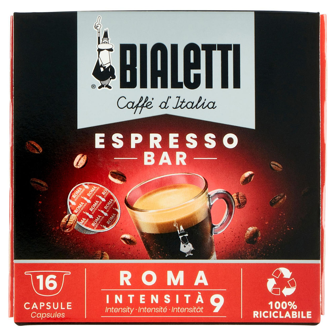 Caffè in capsule Roma gusto forte 16 pz - Immagine 01
