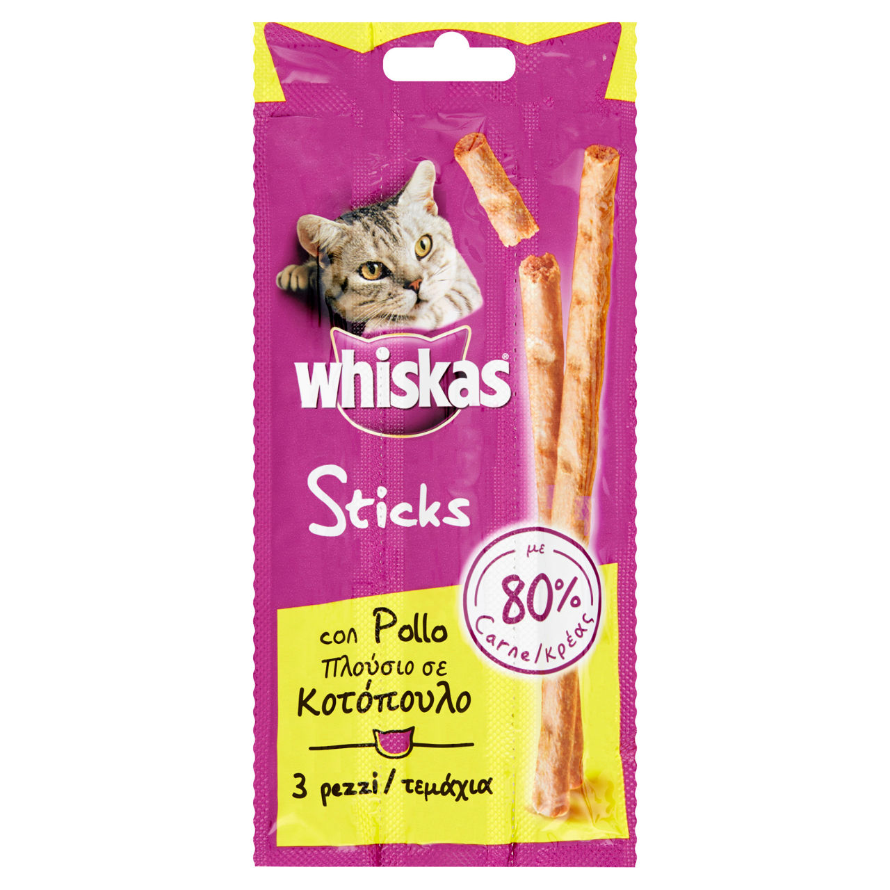 Secco gatto whiskas catstick snacks pollo bs pz3xgr6