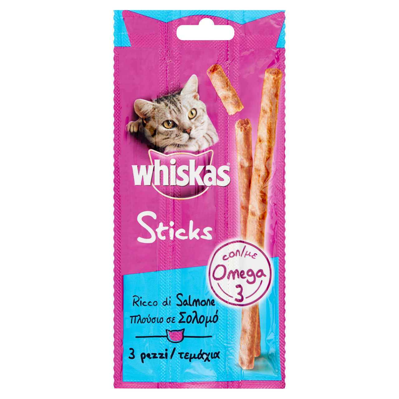 Secco gatto whiskas catstick snacks salmone bs pz3xgr6