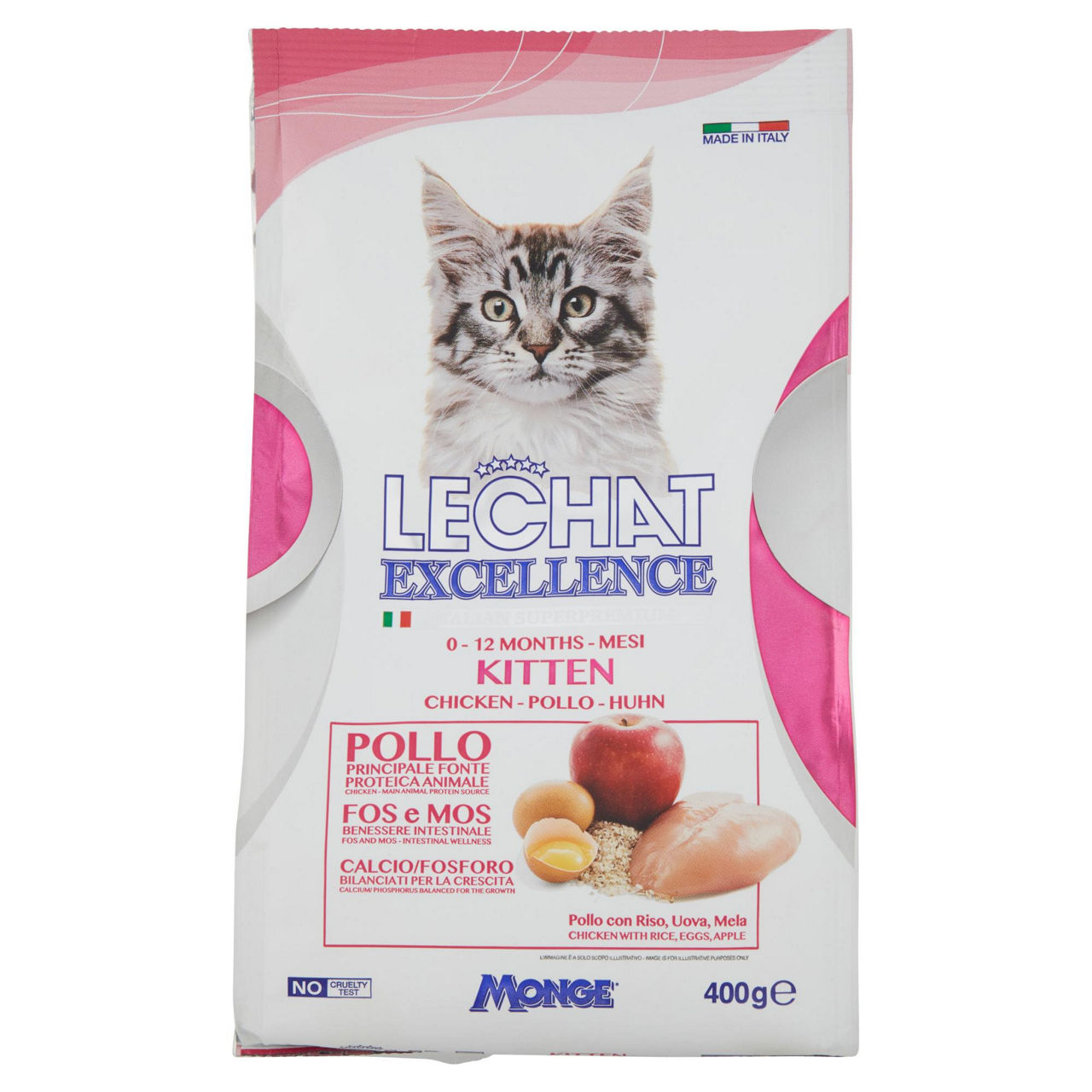 Croccantini gatto kitten 400 gr - Immagine 01