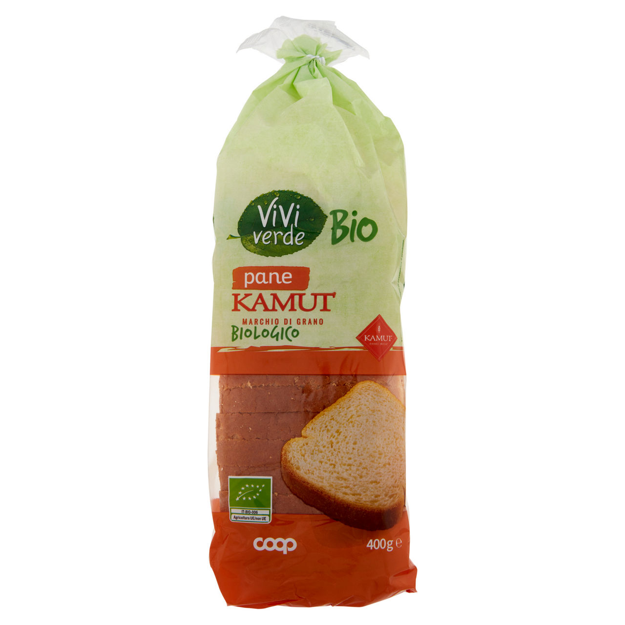 Pane kamut biologico vivi verde 400 g - Immagine 01