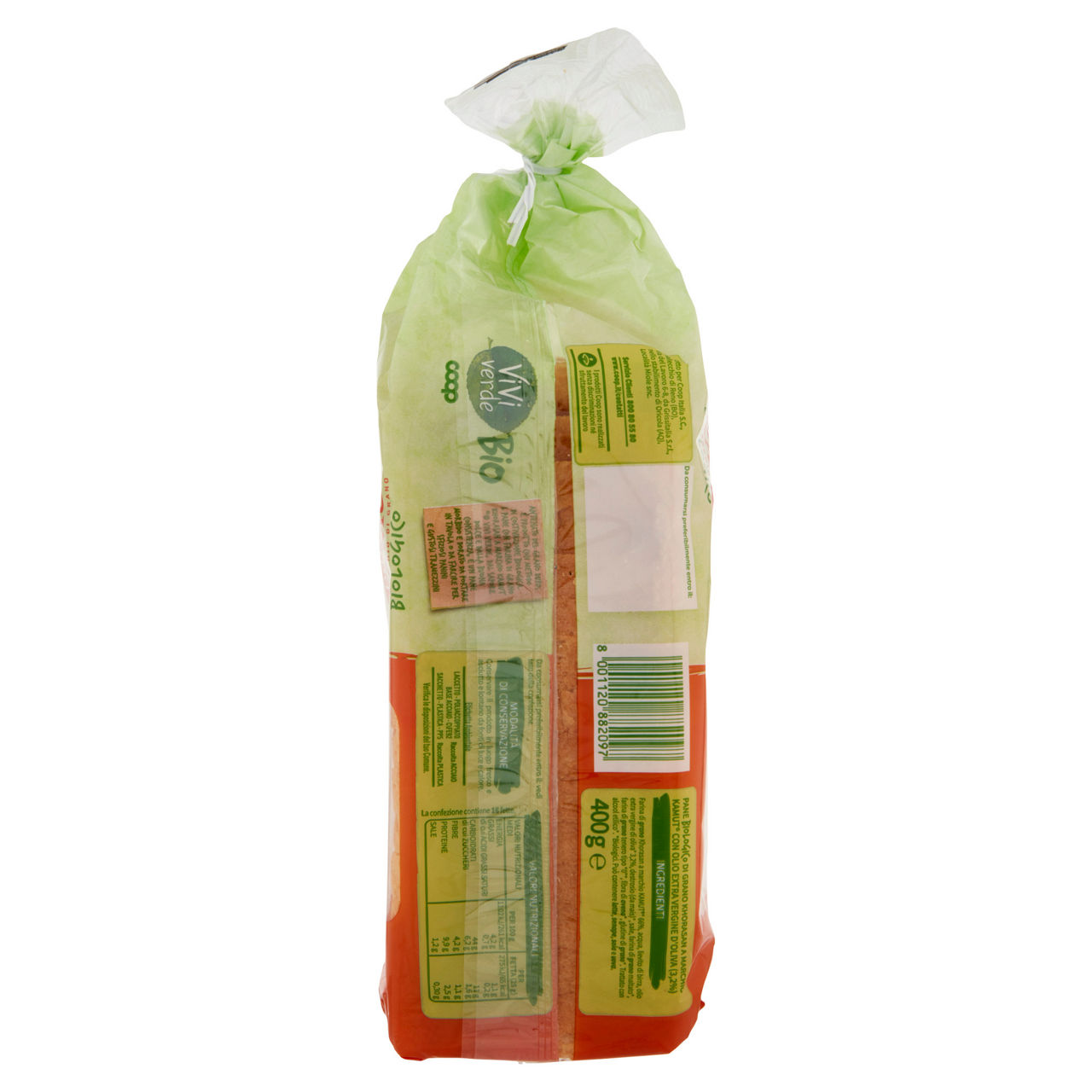 Pane kamut biologico vivi verde 400 g - Immagine 41