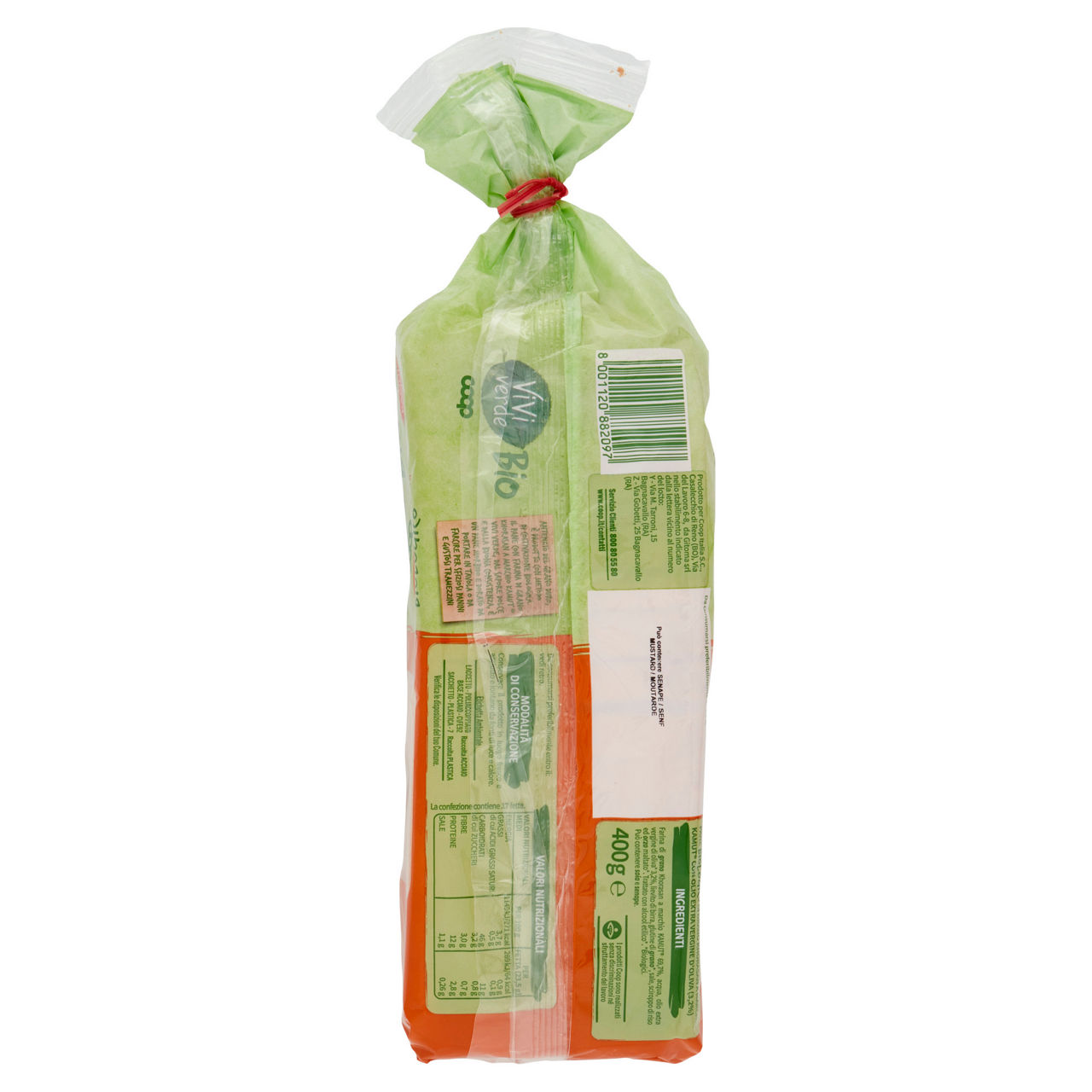 Pane kamut biologico vivi verde 400 g - Immagine 121