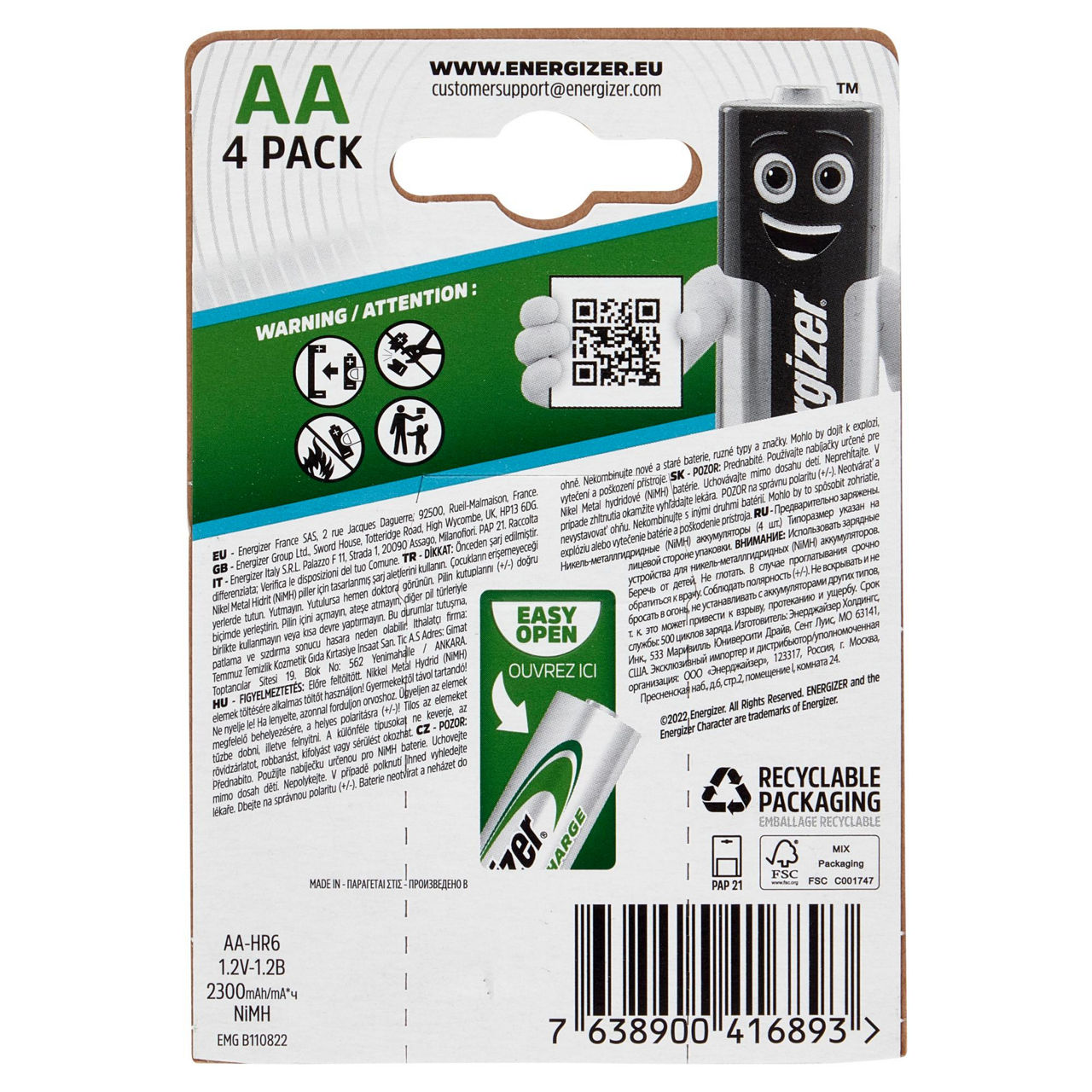 4 stilo aa ric energizer extreme - Immagine 11