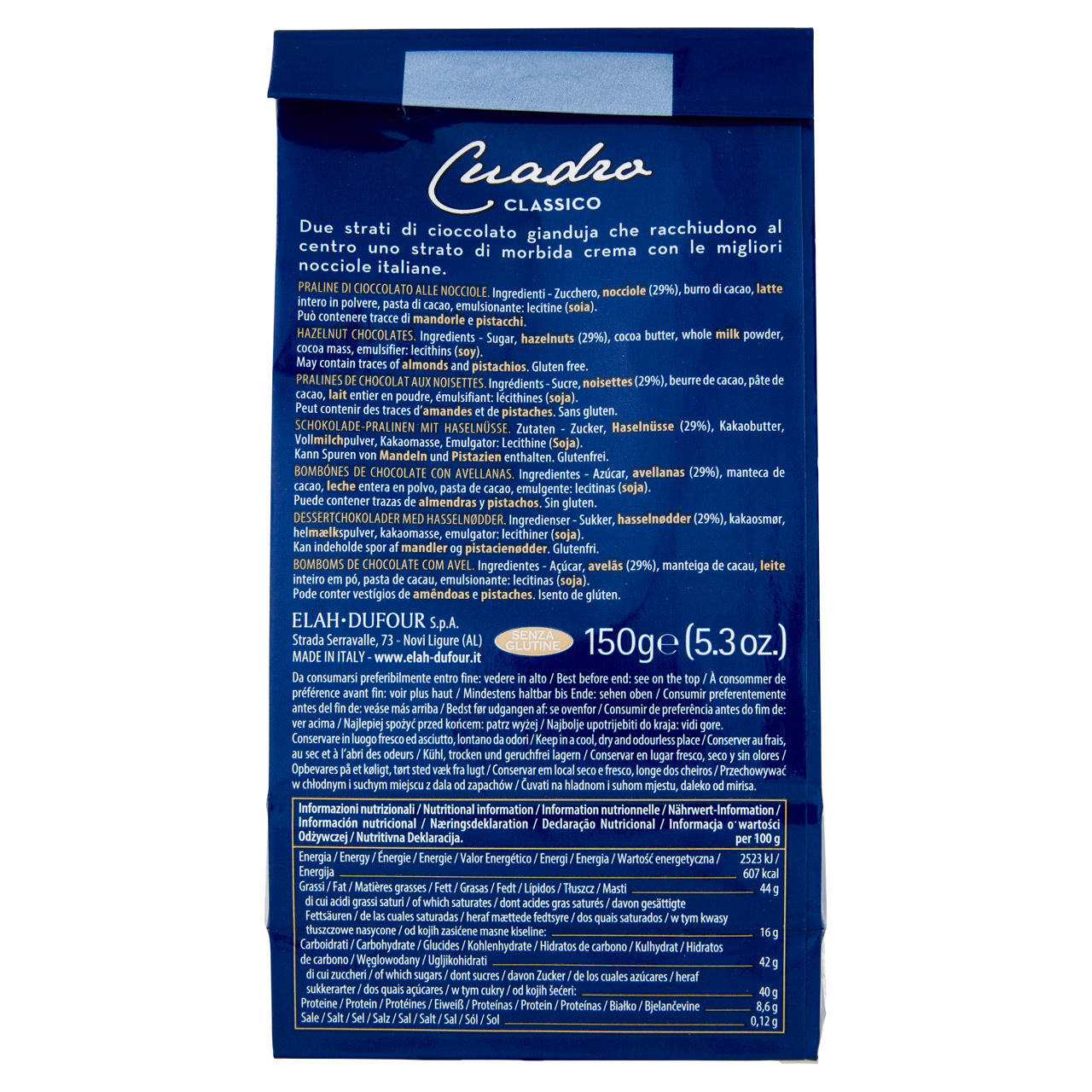 Praline cremini di cioccolato alle nocciole cuadro 150 gr - Immagine 51