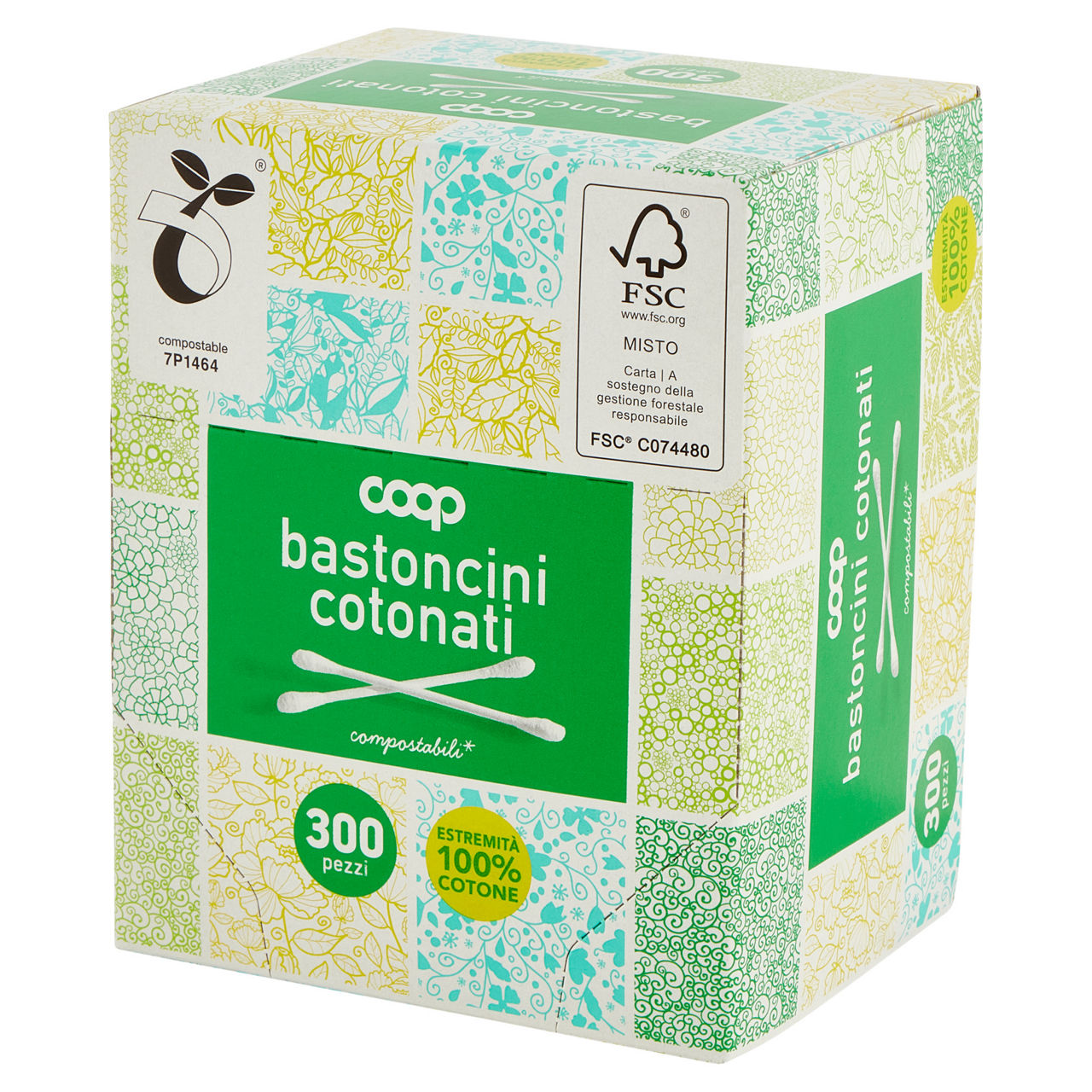 Bastoncini cotonati monouso coop biodegradabili x 300 scatola pz 1 - Immagine 31