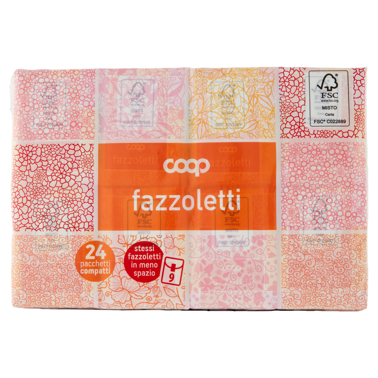 Fazzoletti di carta coop compatti fsc 4 veli pz.9x24 - Immagine 41