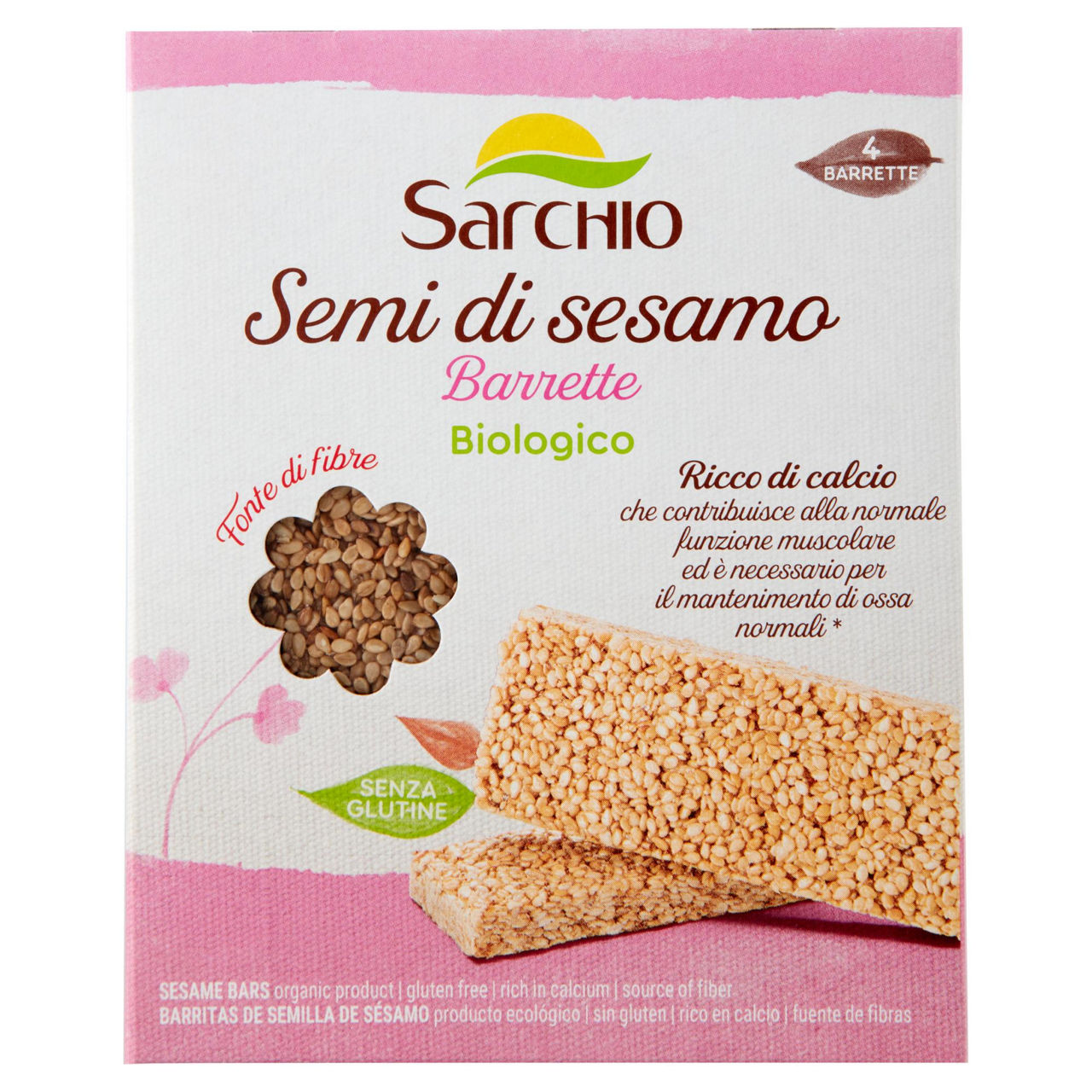Snack semi di sesamo biologico senza glutine sarchio scatola g 80 - Immagine 01