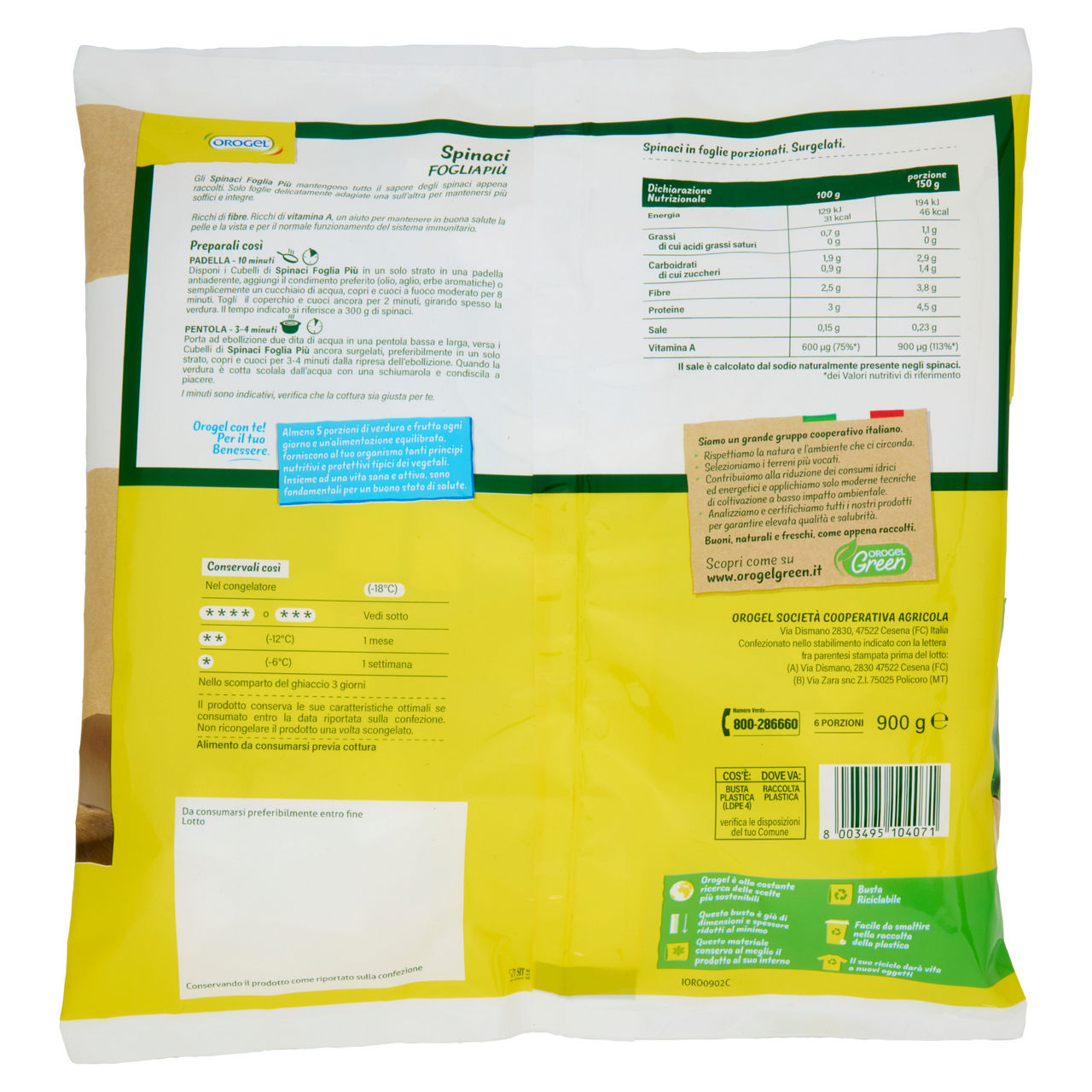Spinaci a cubetti 900 gr - Immagine 21