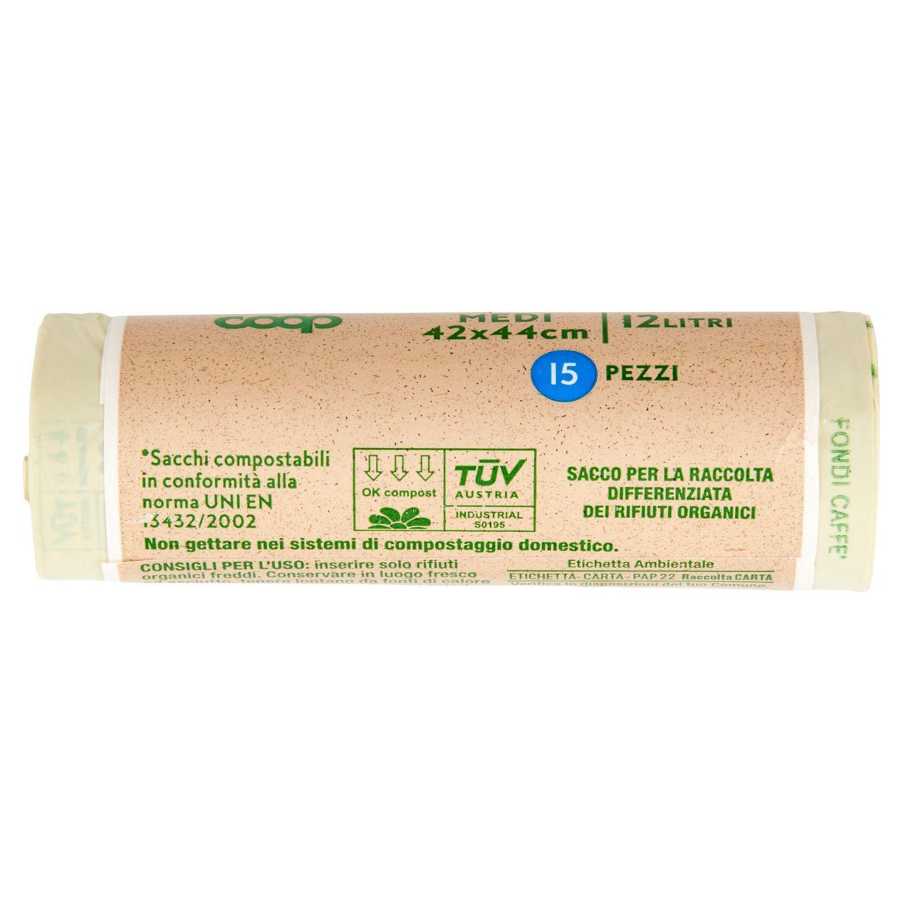 Sacchi per rifiuti umidi biodegradabili medi 42x44 cm 15 pz - Immagine 61