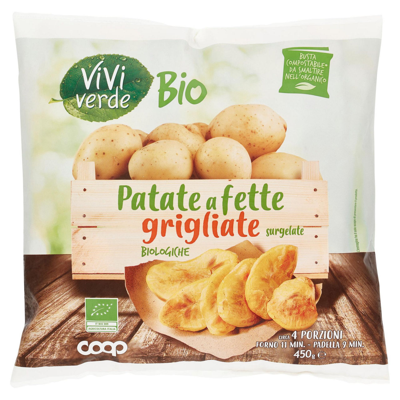 Patate a fette bio grigliate e surgelate 450 gr - Immagine 01
