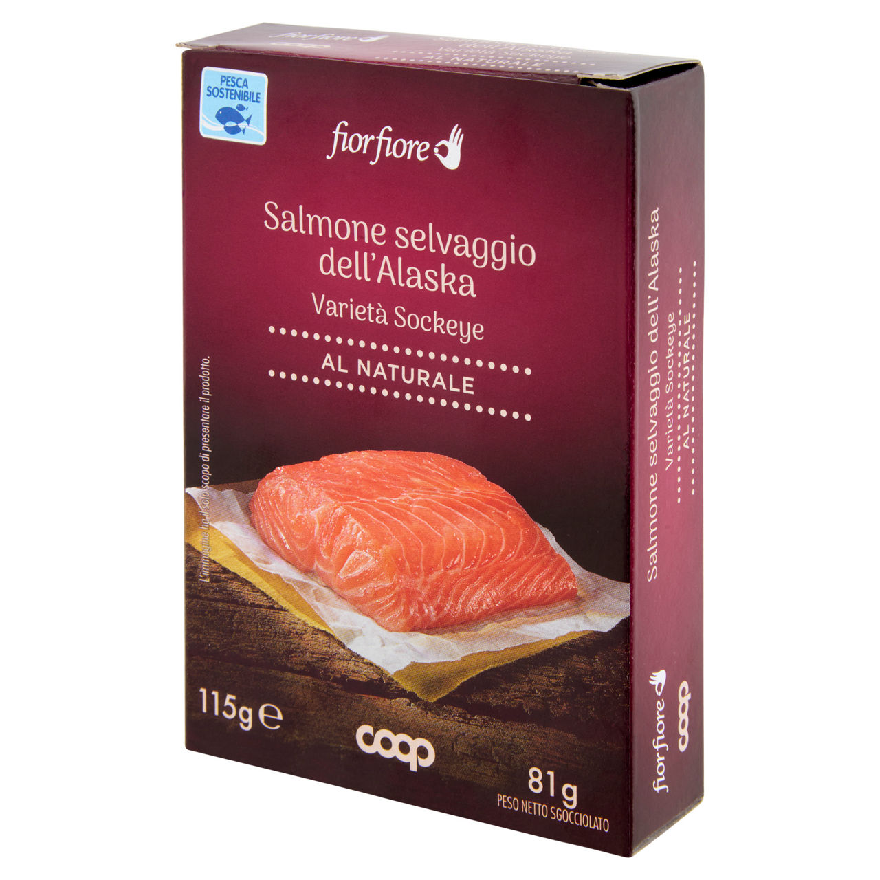Filetti di salmone selvaggio dell'Alaska varietà Sockeye al naturale 81 gr - Immagine 51