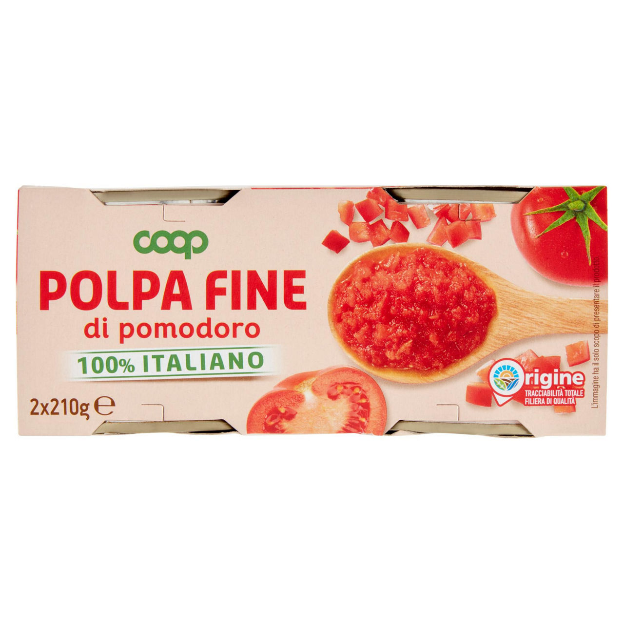 Polpa fine origine coop lattina cluster 2x210 g - Immagine 01